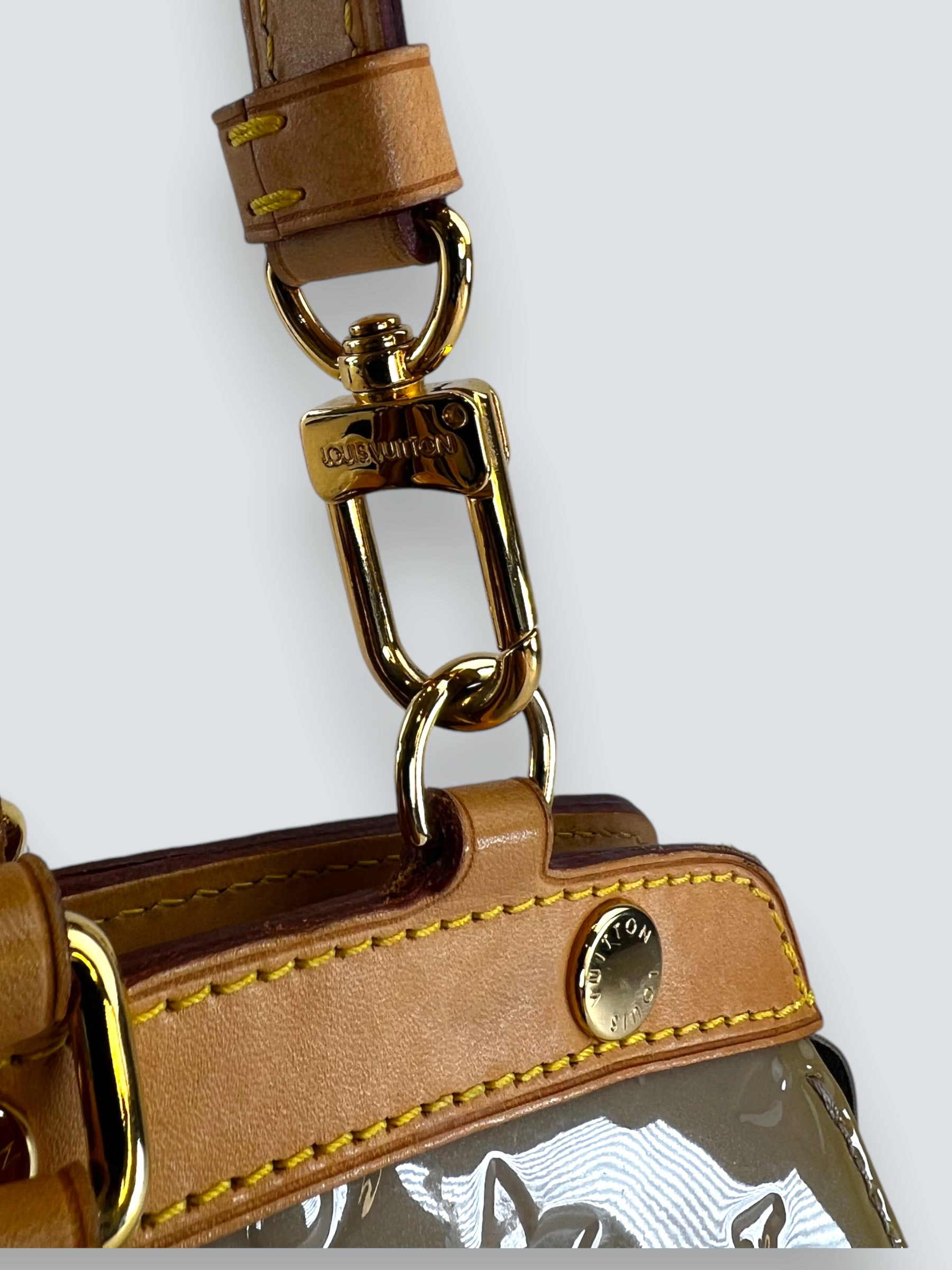 Louis Vuitton Taupe Vernis Leather Brea Tote