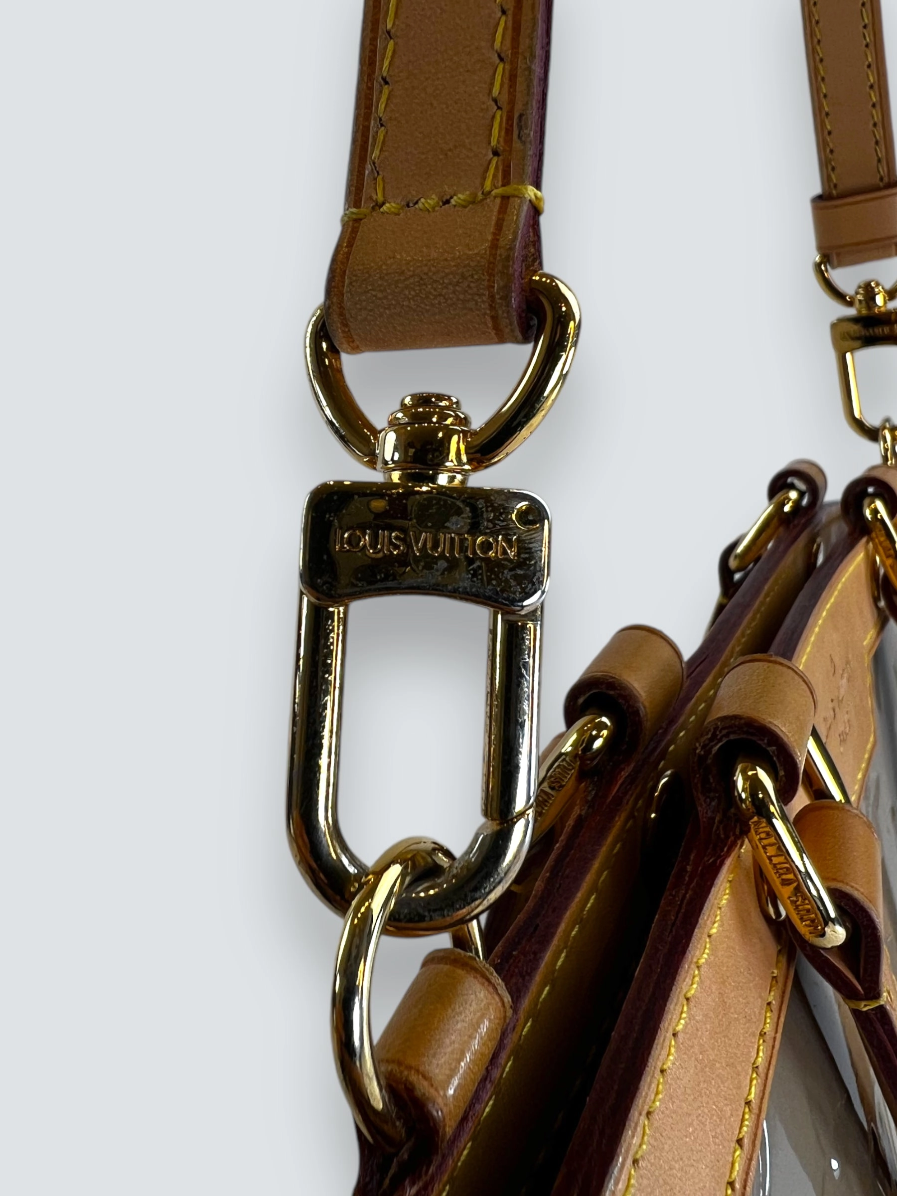 Louis Vuitton Taupe Vernis Leather Brea Tote
