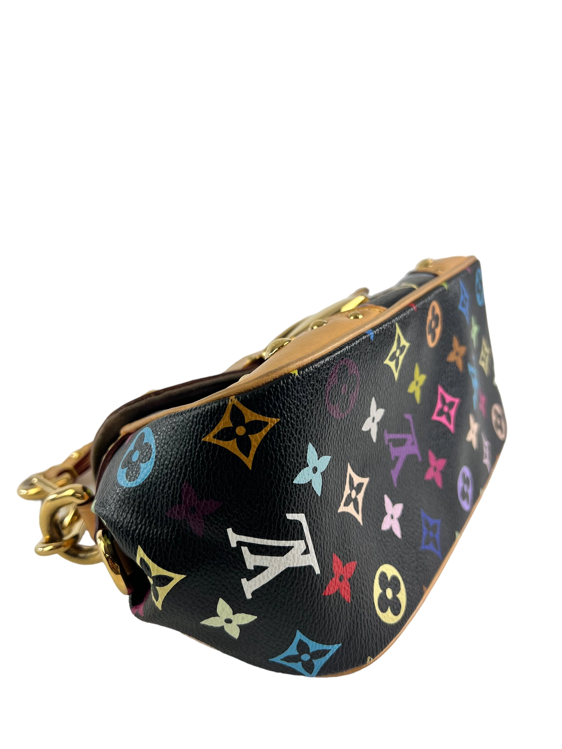 Louis Vuitton X Takashi Murakami Limited Edition Multicolor Monogram Canvas & Leather Marilyn Shoulder Bag