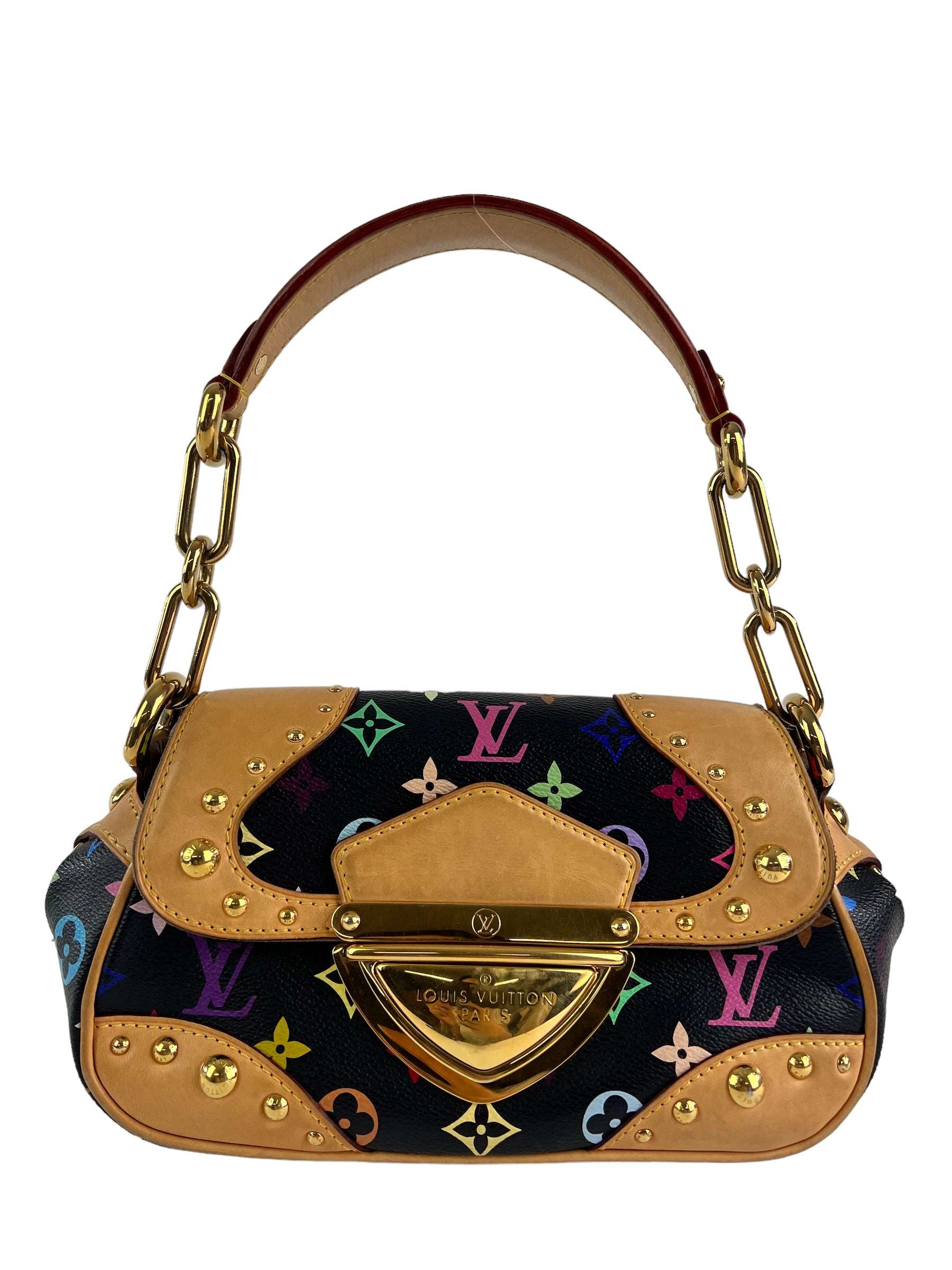 Louis Vuitton X Takashi Murakami Limited Edition Multicolor Monogram Canvas & Leather Marilyn Shoulder Bag