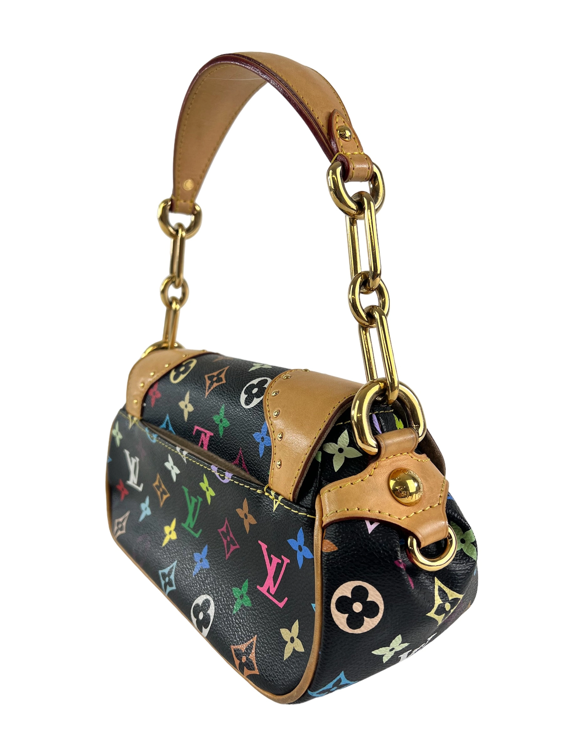 Louis Vuitton X Takashi Murakami Limited Edition Multicolor Monogram Canvas & Leather Marilyn Shoulder Bag