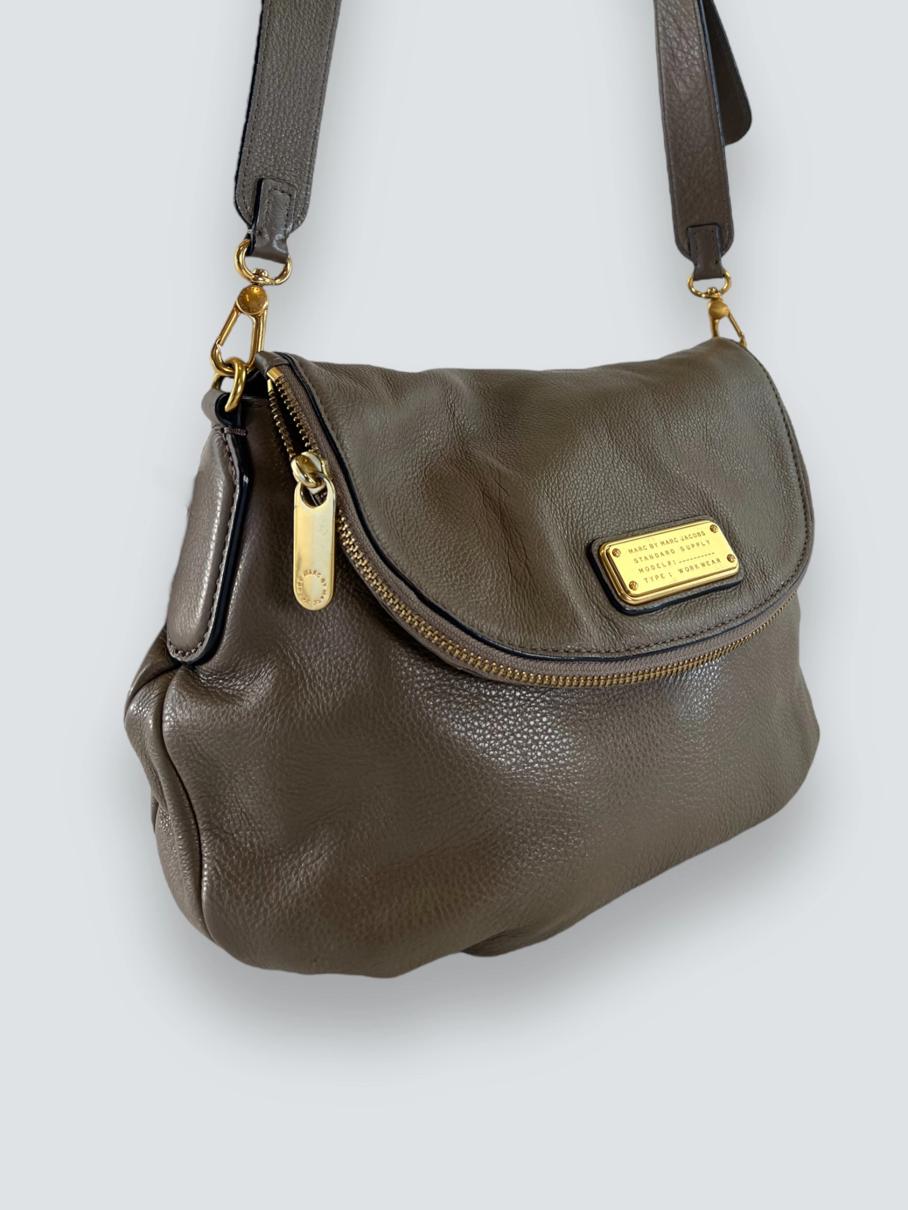 Marc by Marc Jacobs Taupe  Leather Natasha Crossbody
