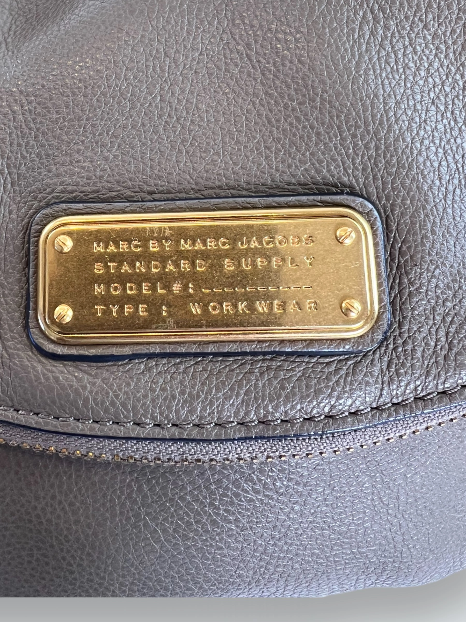 Marc by Marc Jacobs Taupe  Leather Natasha Crossbody