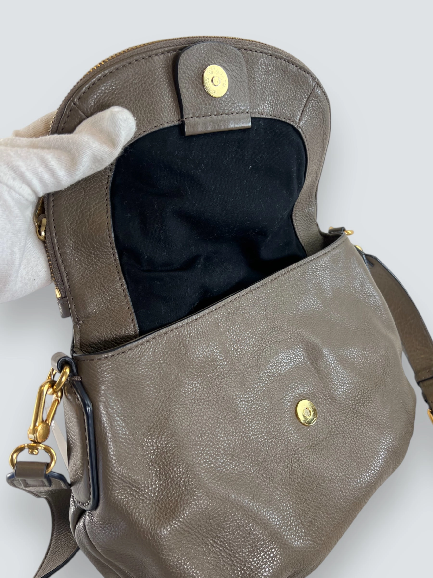 Marc by Marc Jacobs Taupe  Leather Natasha Crossbody