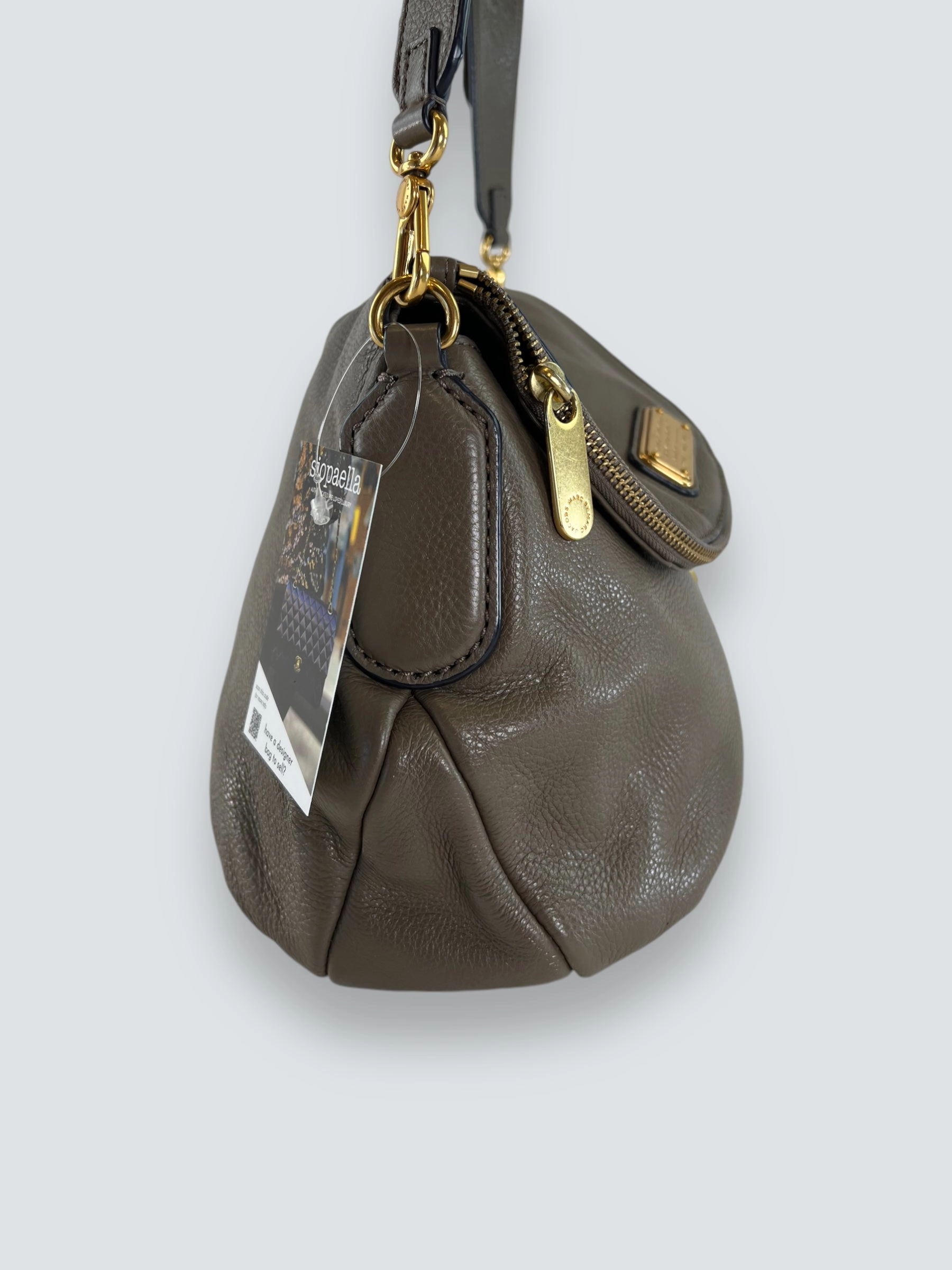Marc by Marc Jacobs Taupe  Leather Natasha Crossbody
