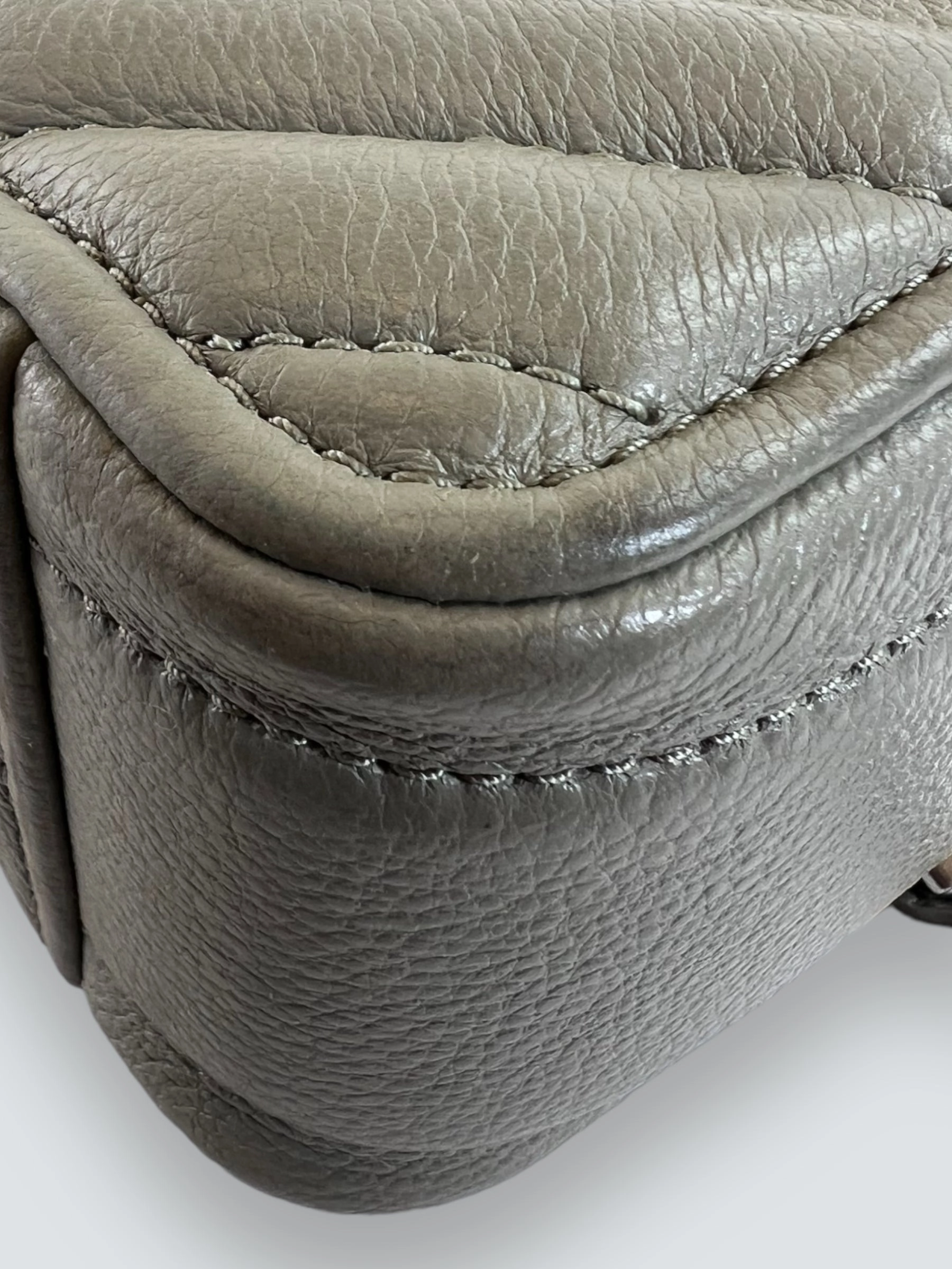 Marc Jacobs Grey The Moto Shot Crossbody
