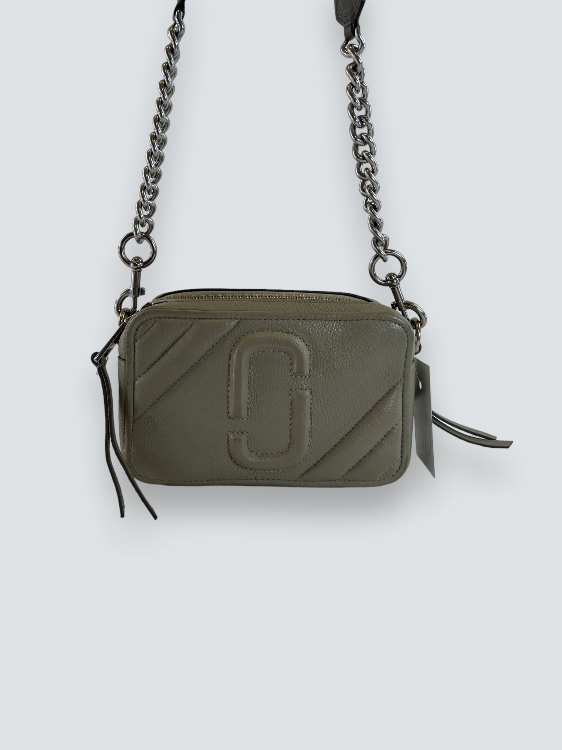 Marc Jacobs Grey The Moto Shot Crossbody