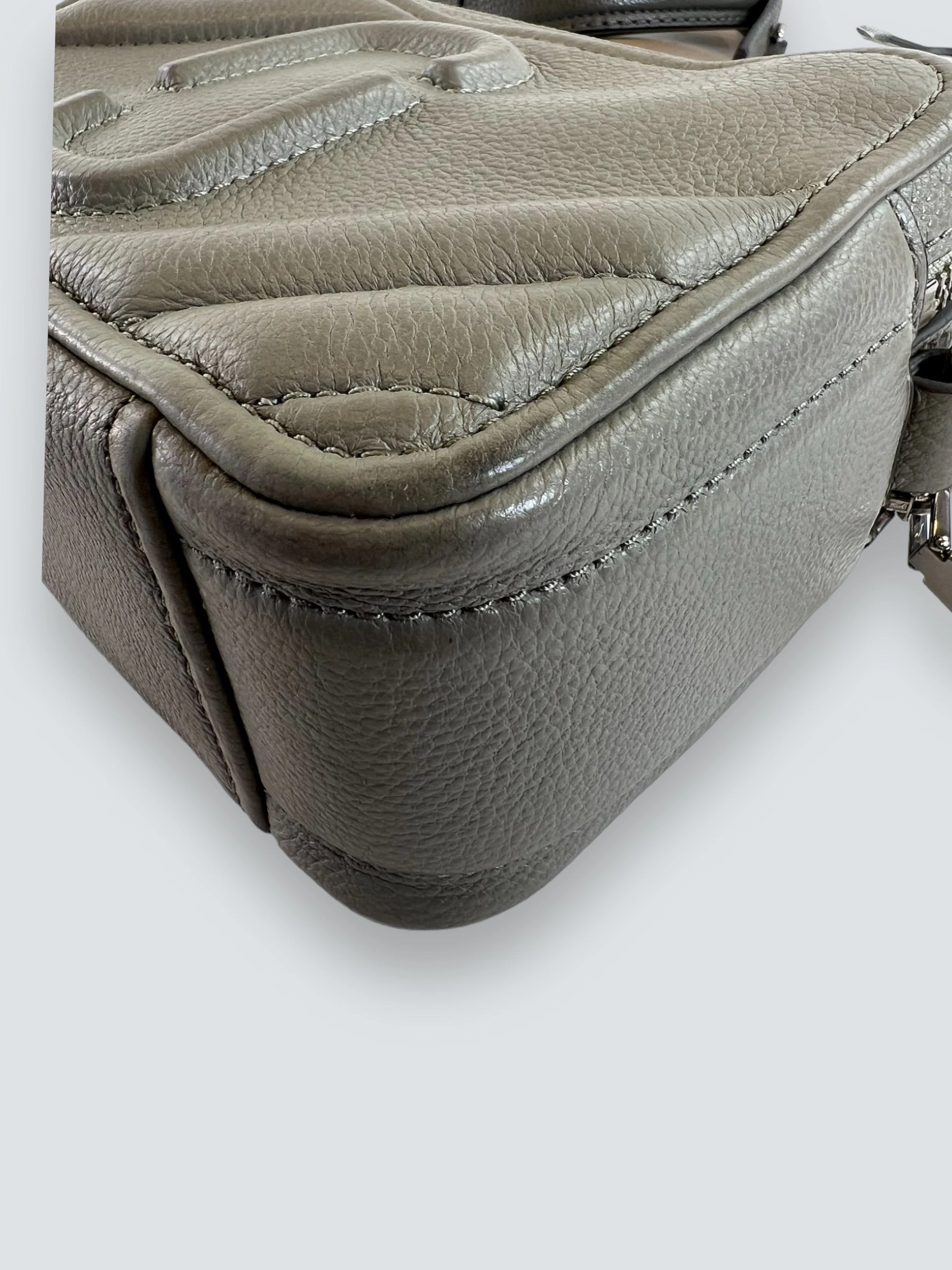 Marc Jacobs Grey The Moto Shot Crossbody