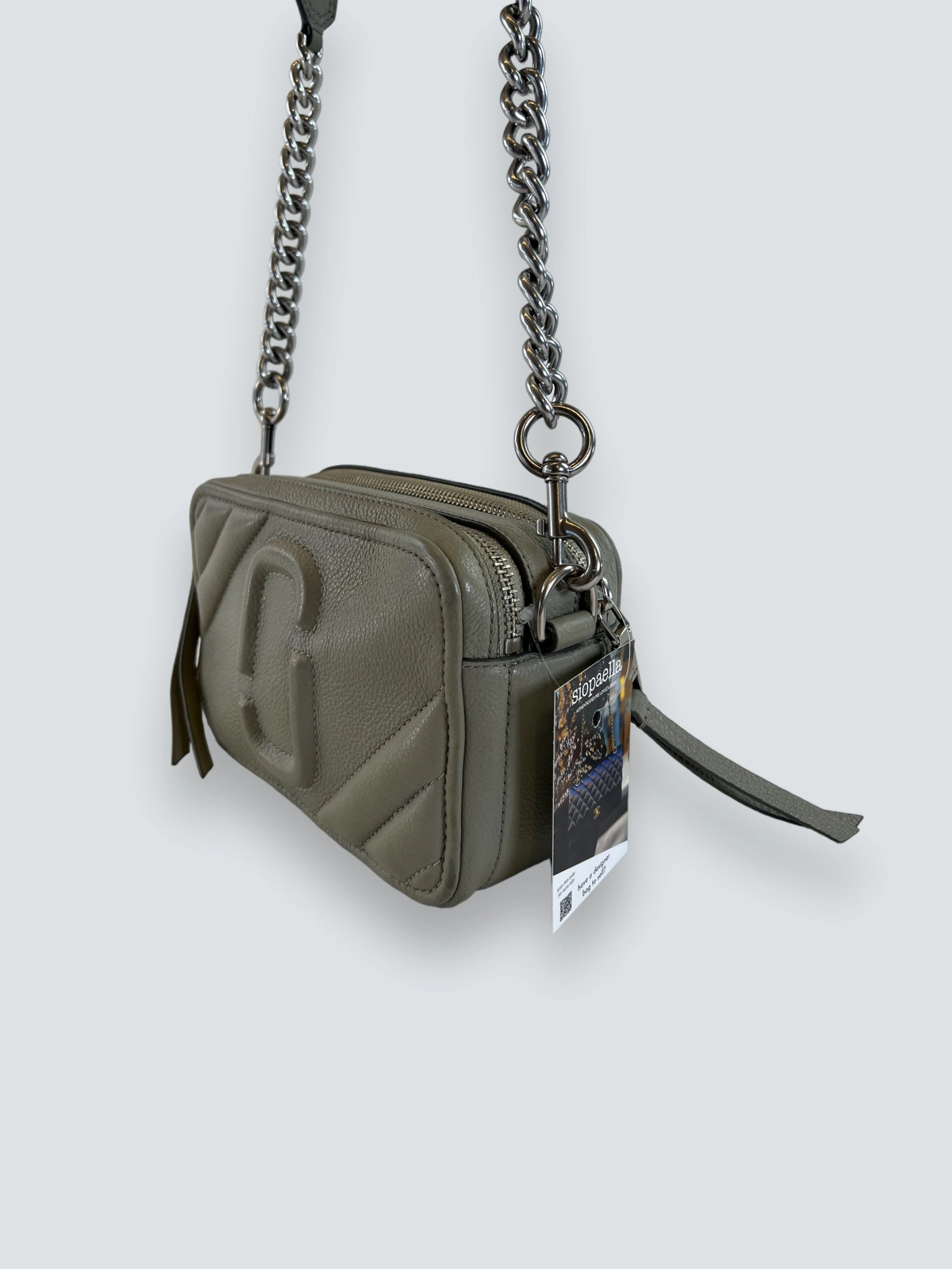 Marc Jacobs Grey The Moto Shot Crossbody