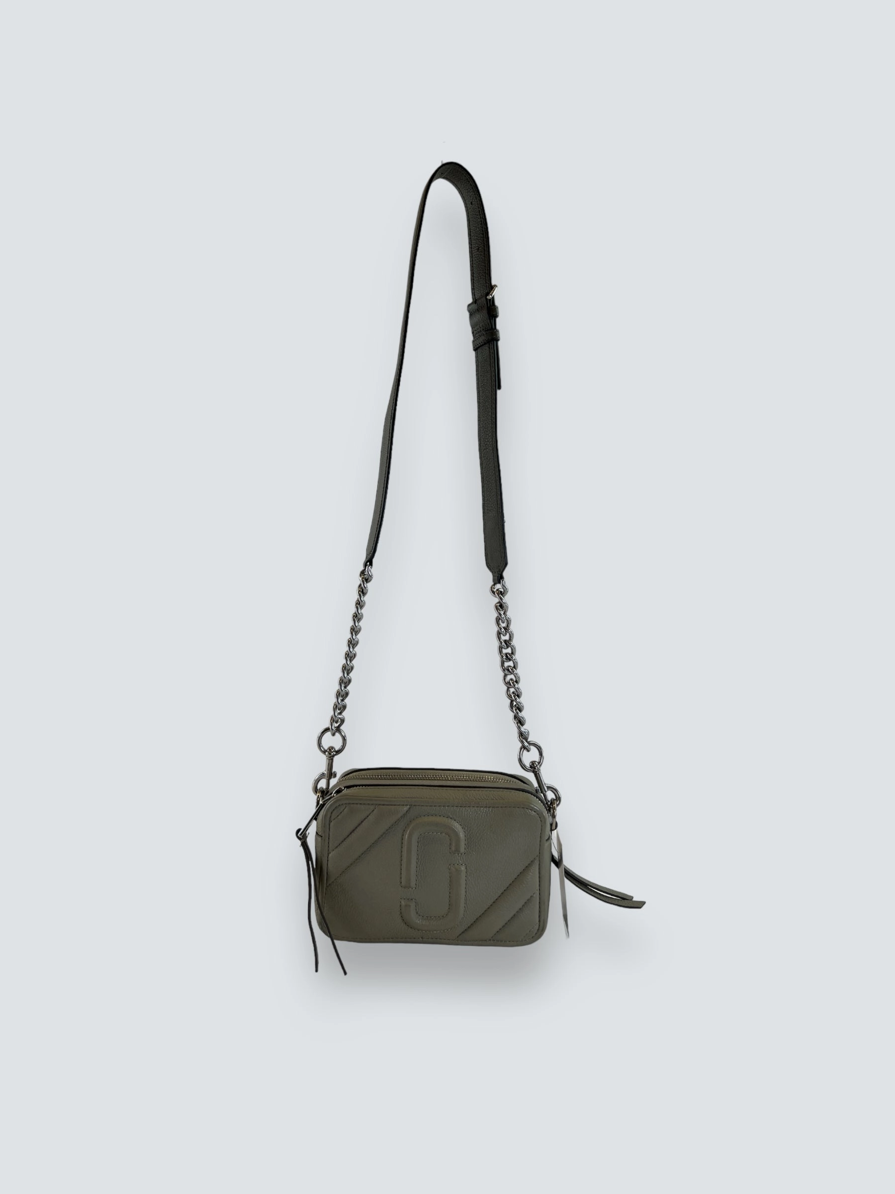 Marc Jacobs Grey The Moto Shot Crossbody