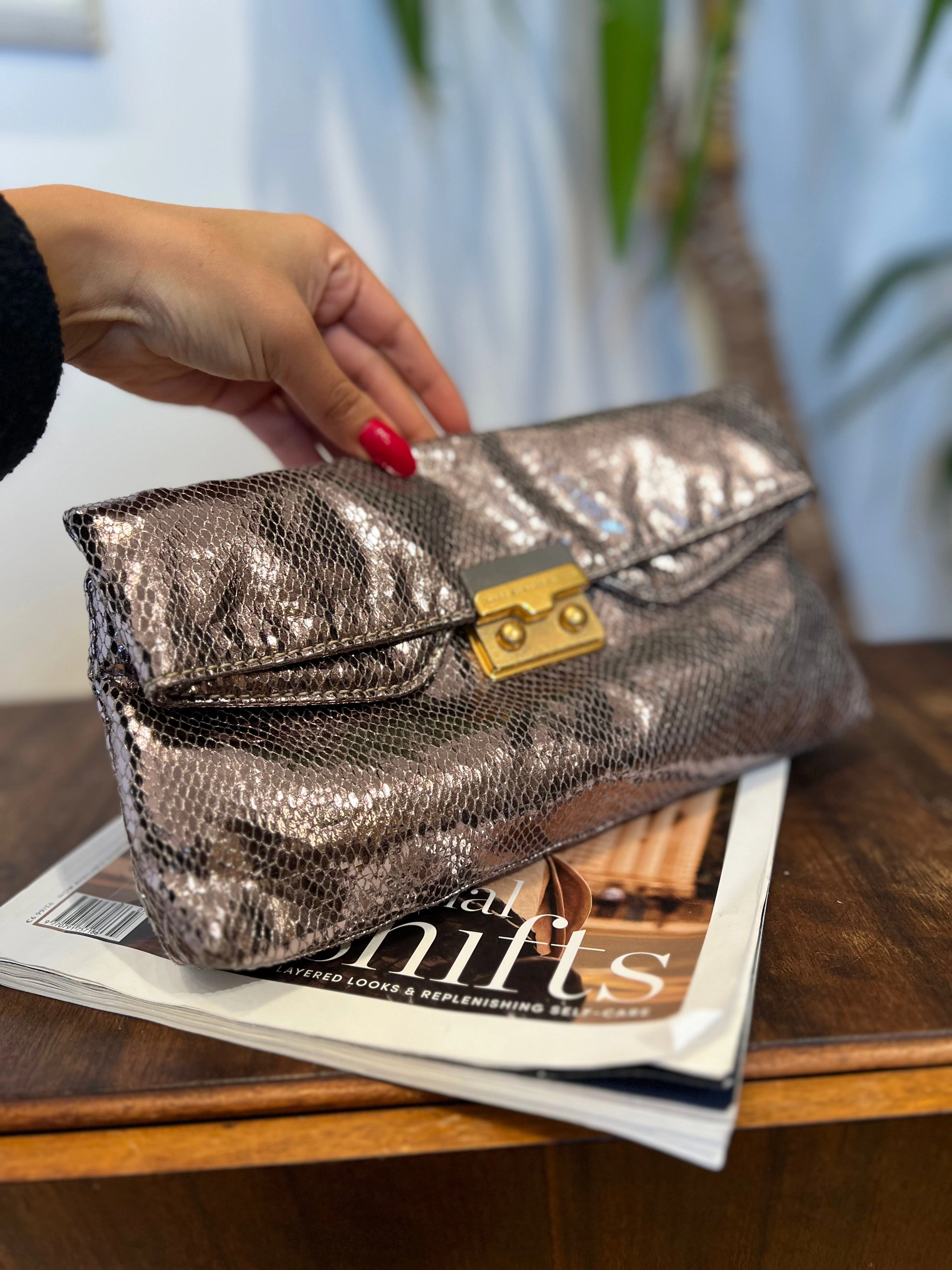 Marc Jacobs Metallic Clutch