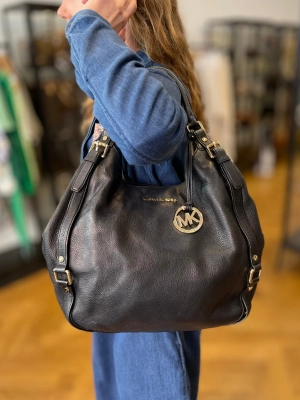 Michael Kors Black Leather Handbag