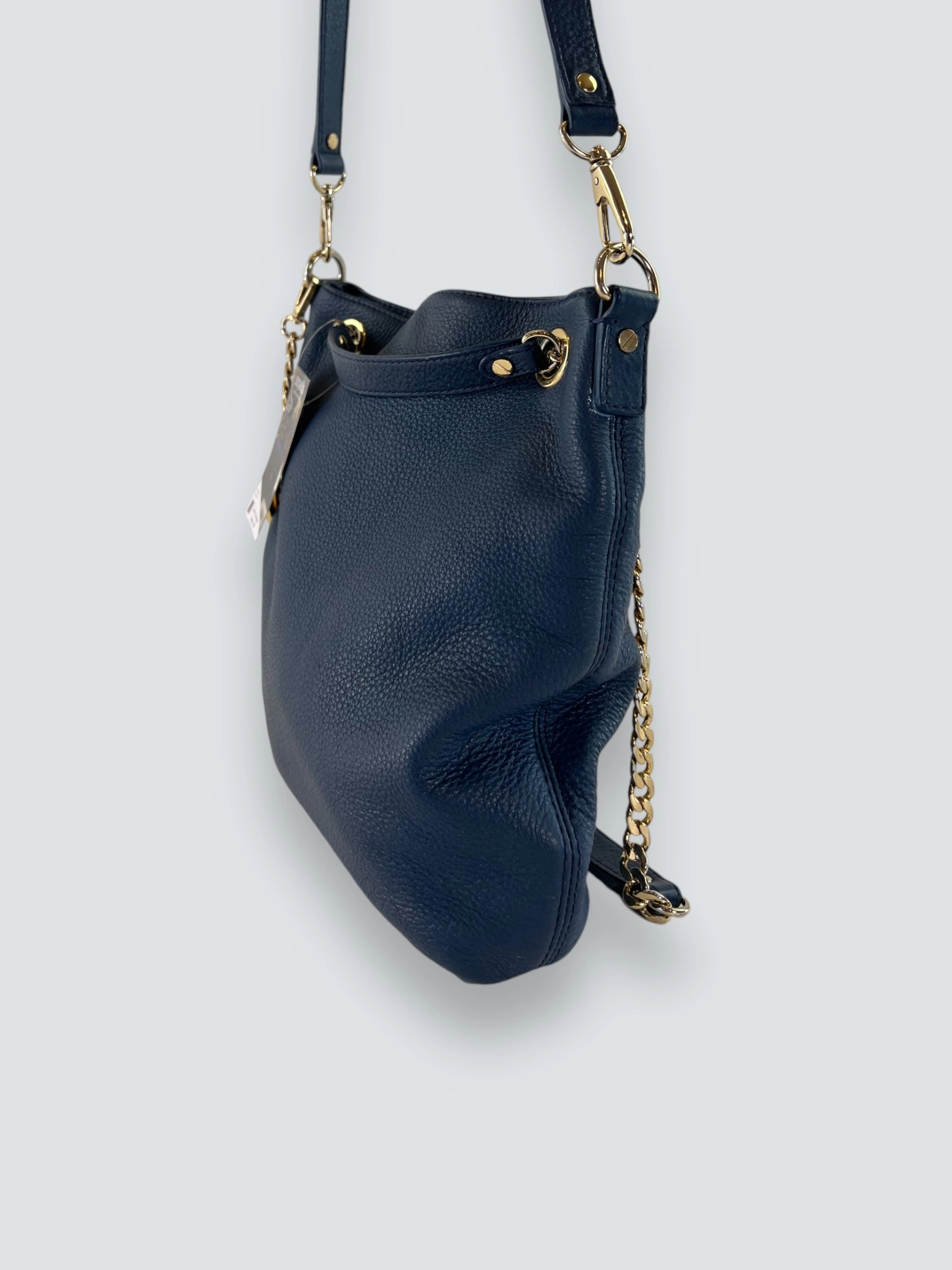 Michael Kors Navy Leather Shoulder Bag