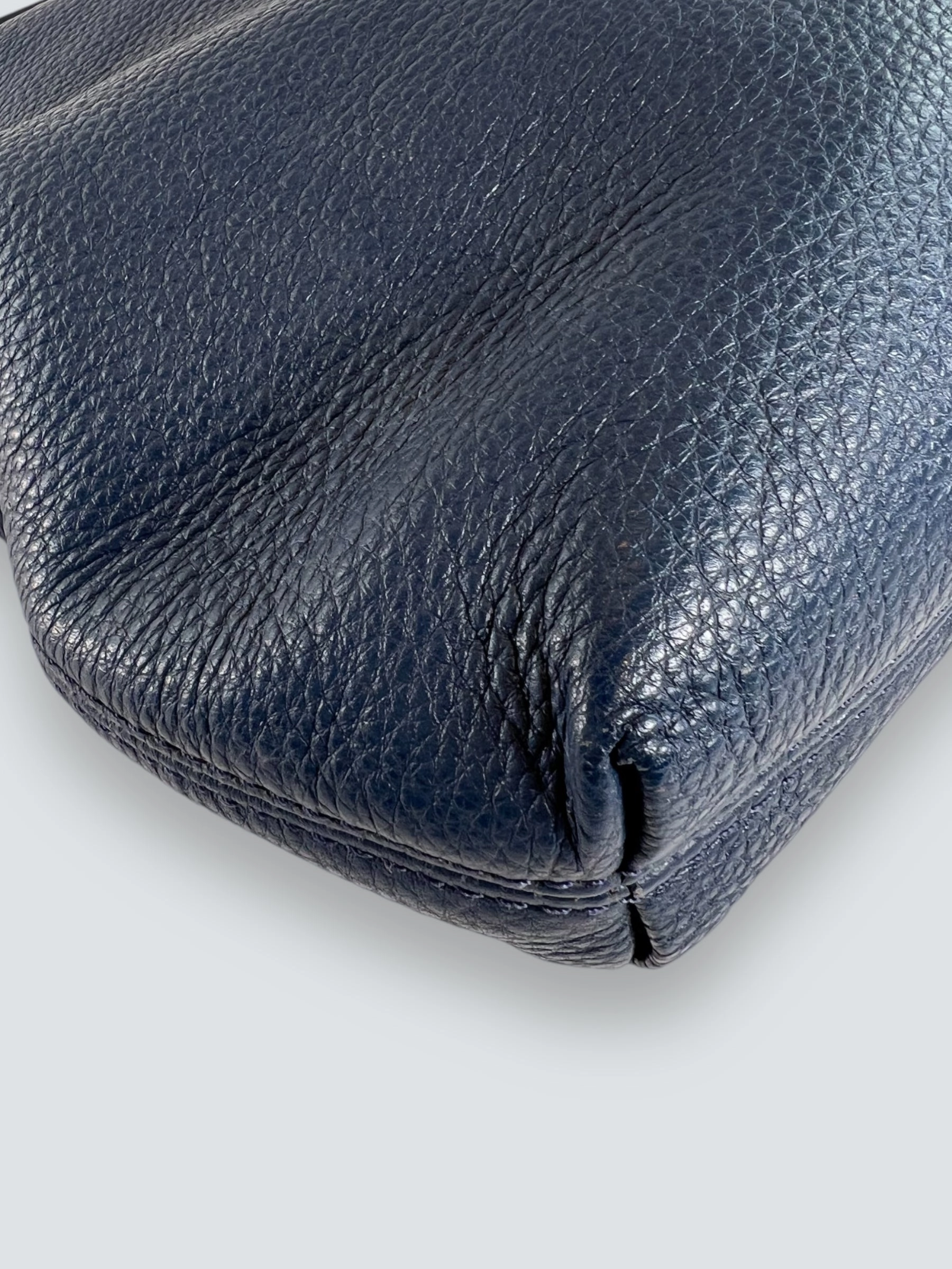 Michael Kors Navy Leather Shoulder Bag