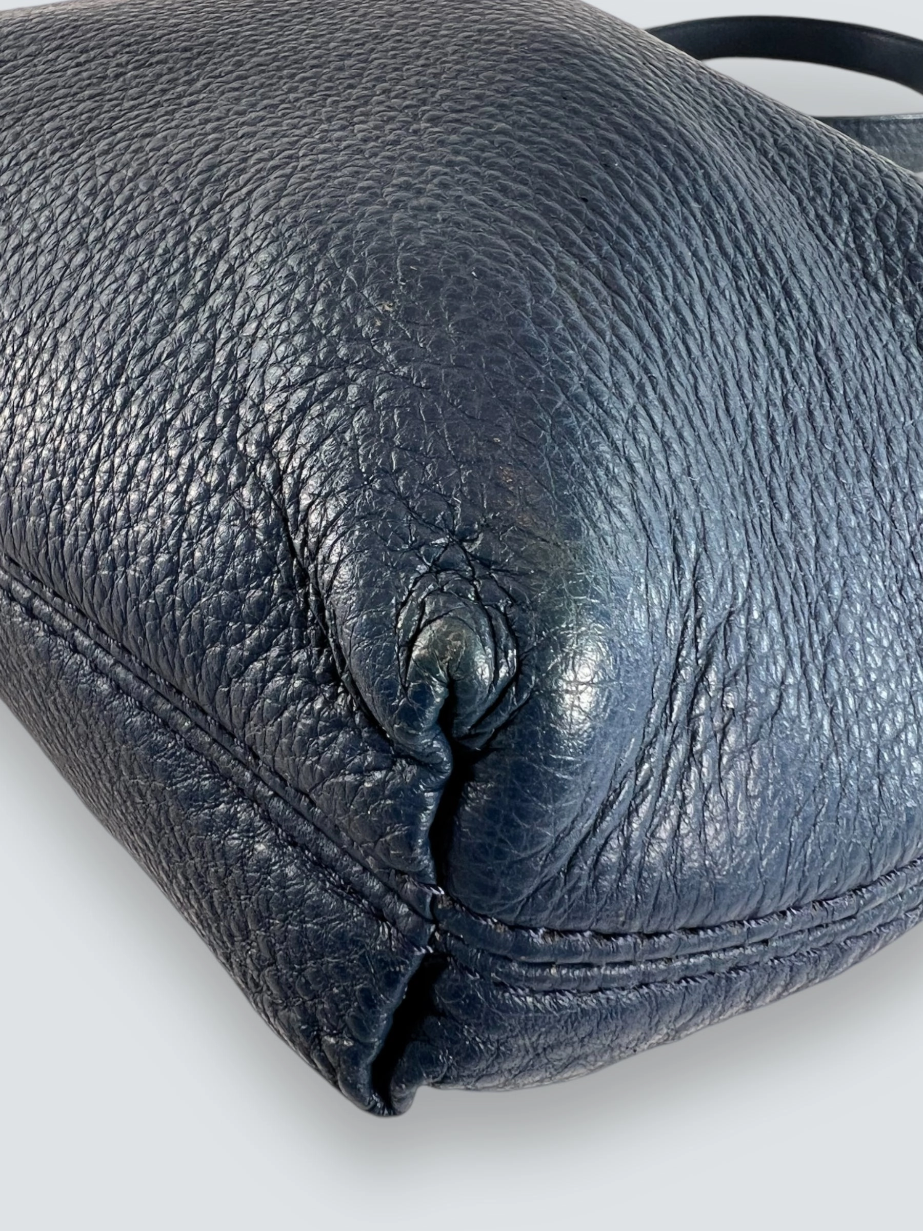 Michael Kors Navy Leather Shoulder Bag