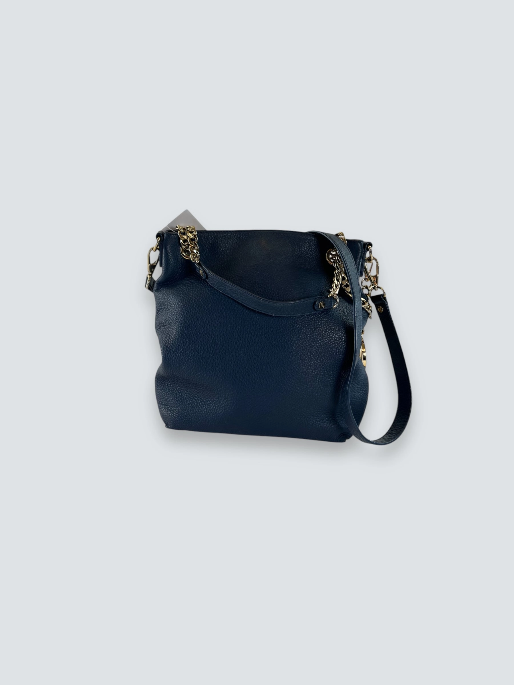 Michael Kors Navy Leather Shoulder Bag
