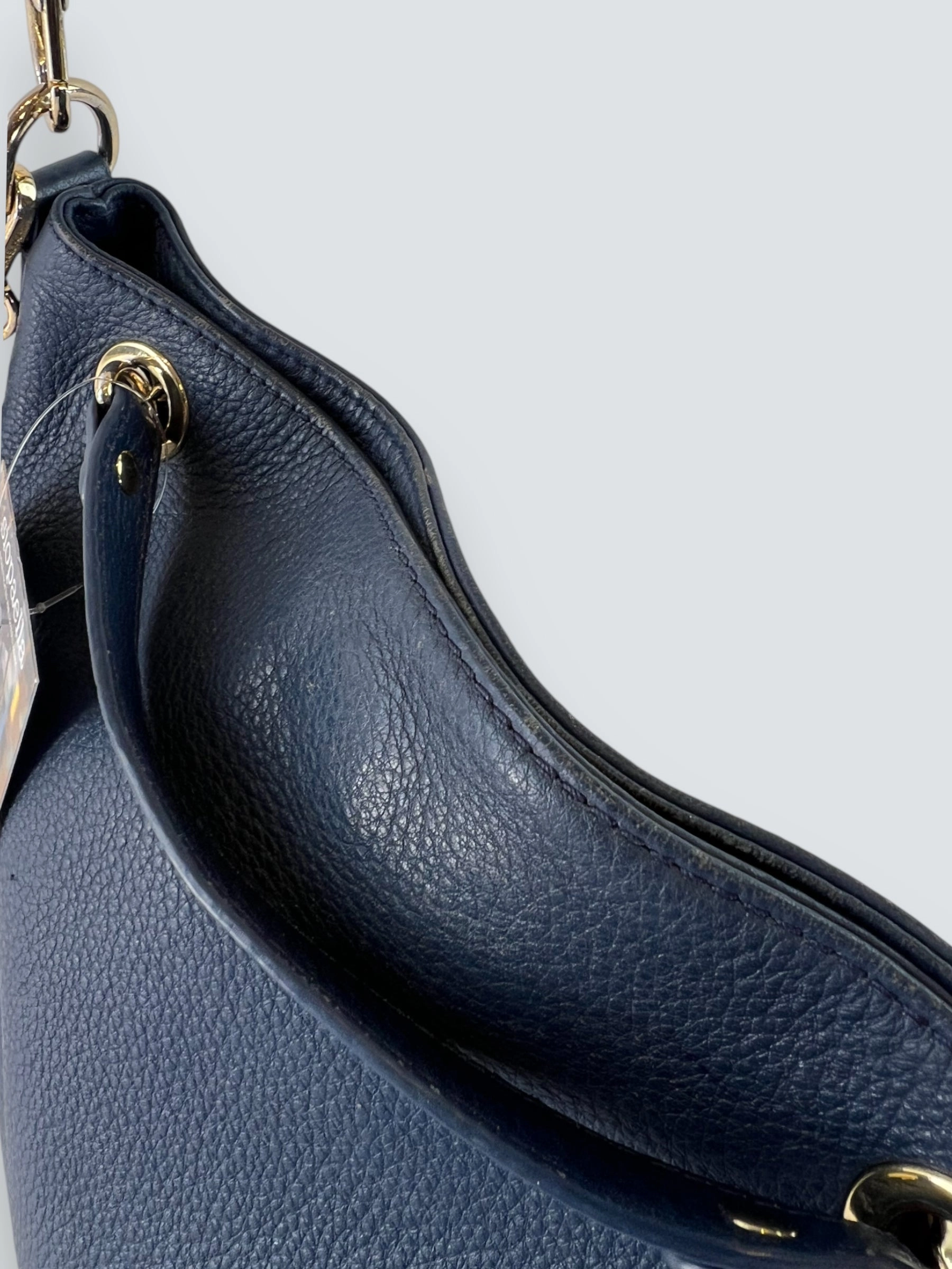 Michael Kors Navy Leather Shoulder Bag