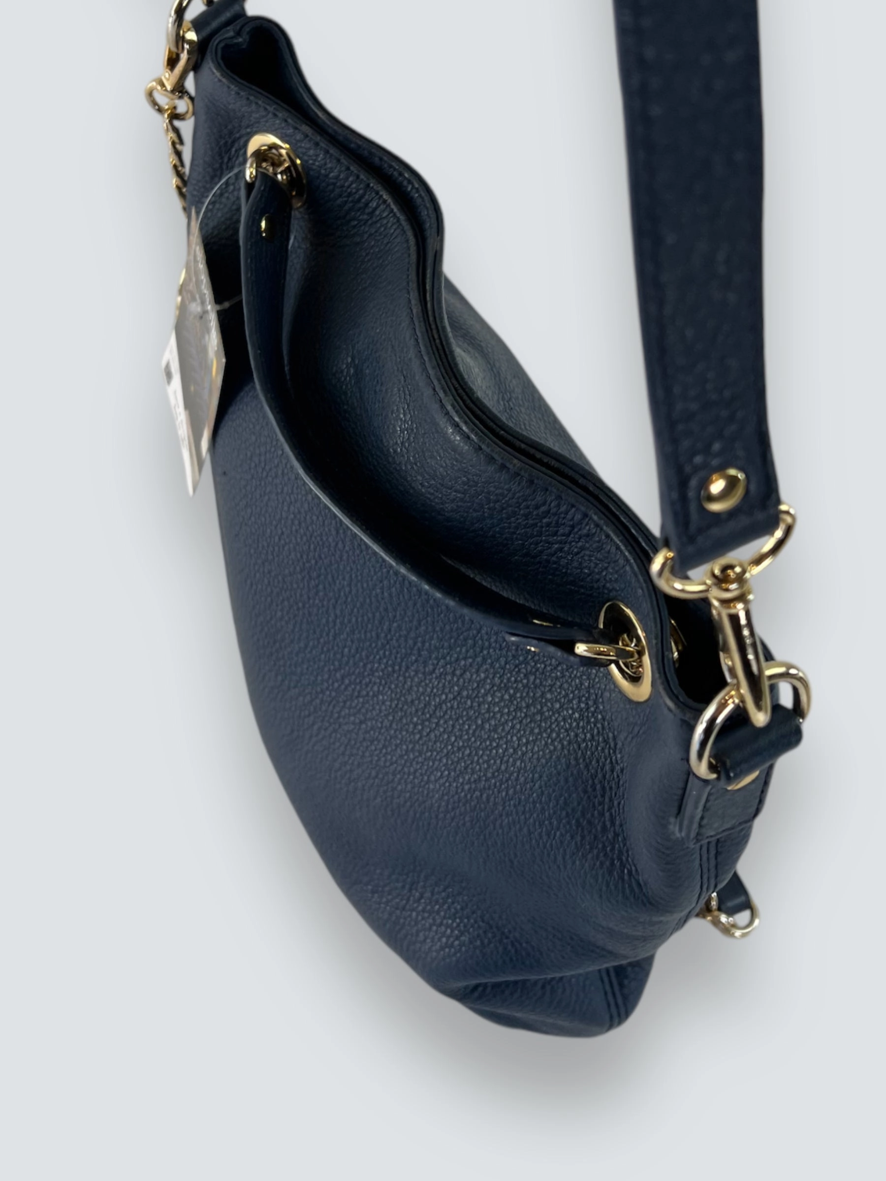 Michael Kors Navy Leather Shoulder Bag