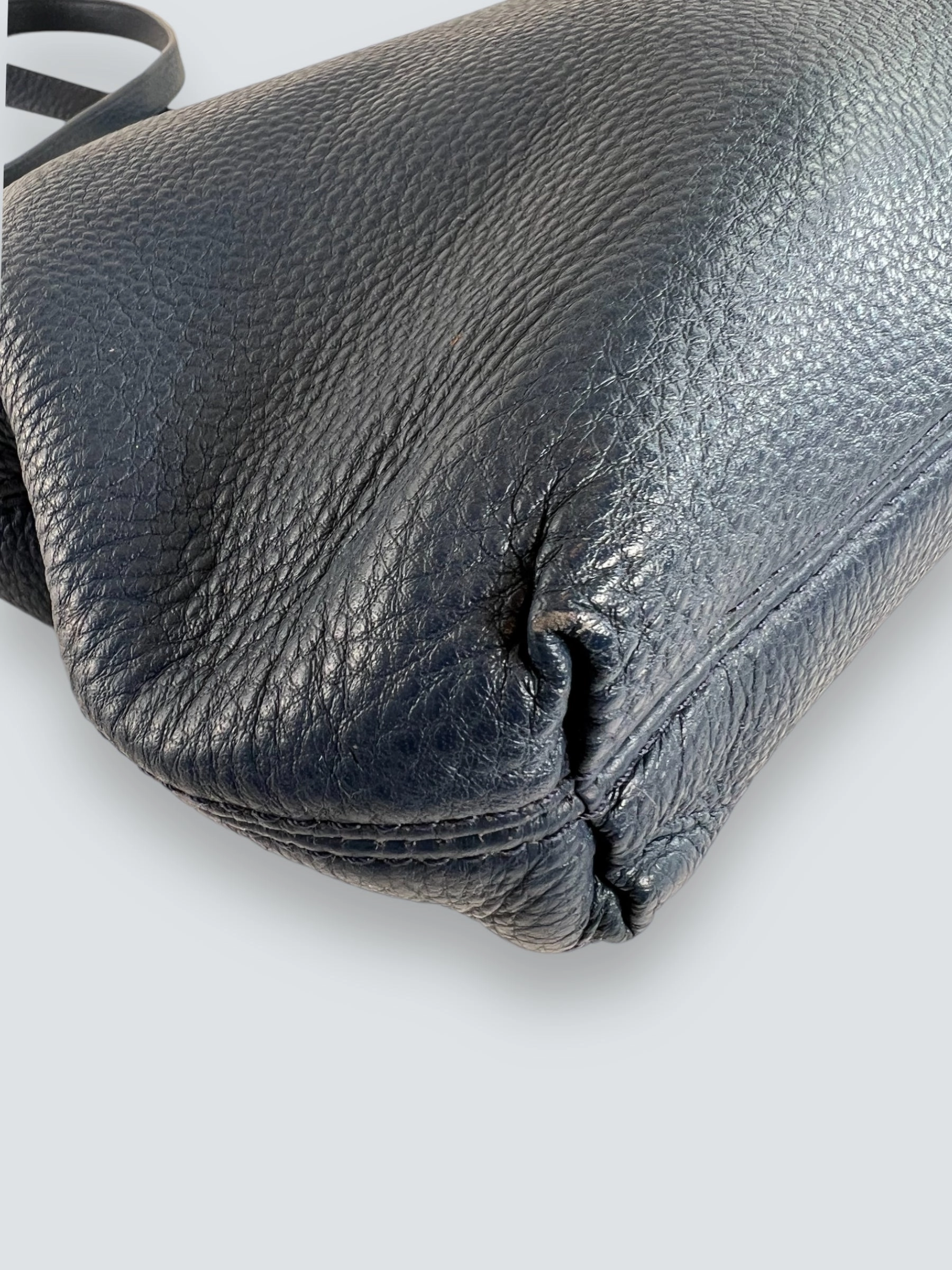 Michael Kors Navy Leather Shoulder Bag