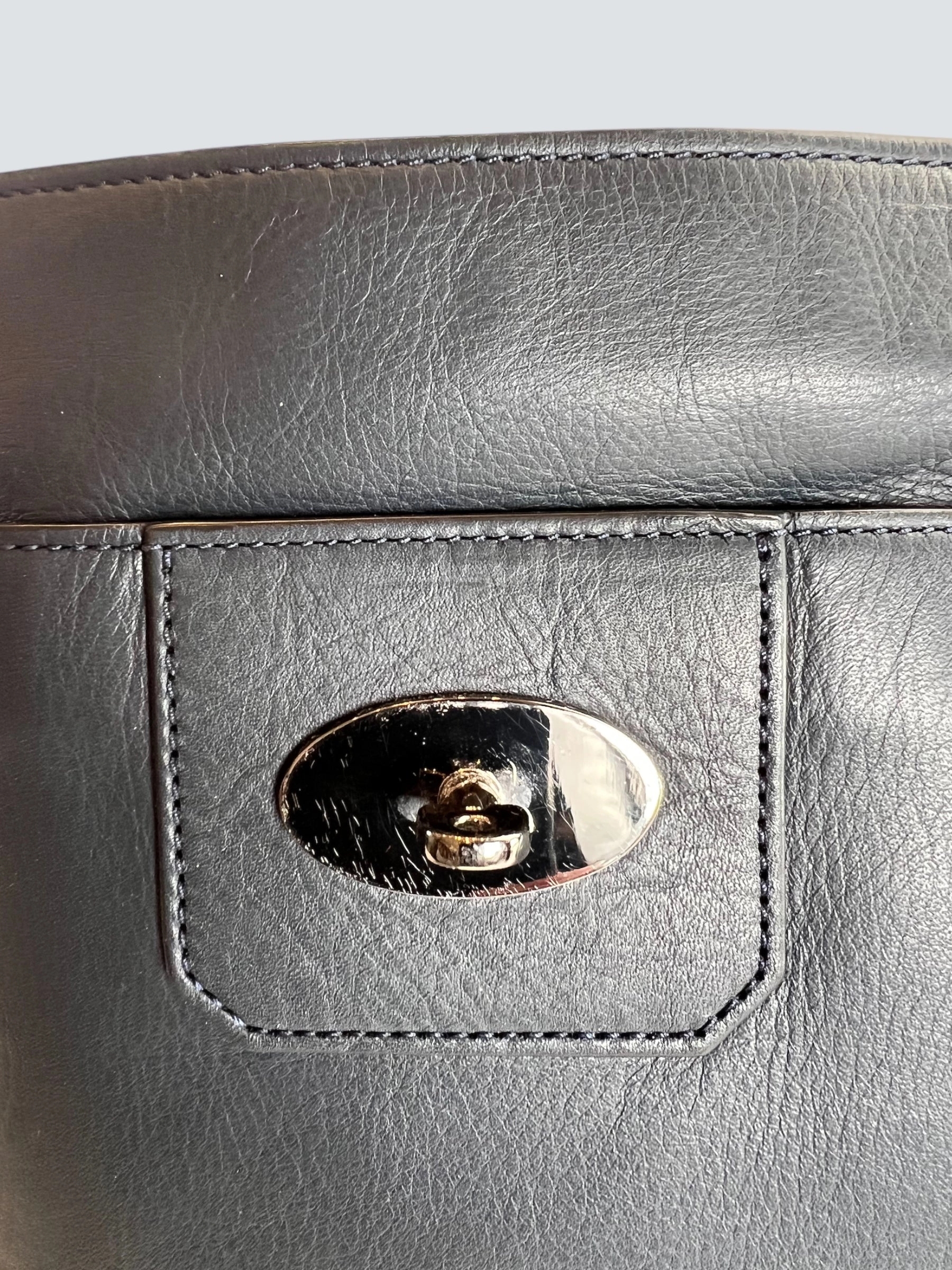 Mulberry Navy Handbag