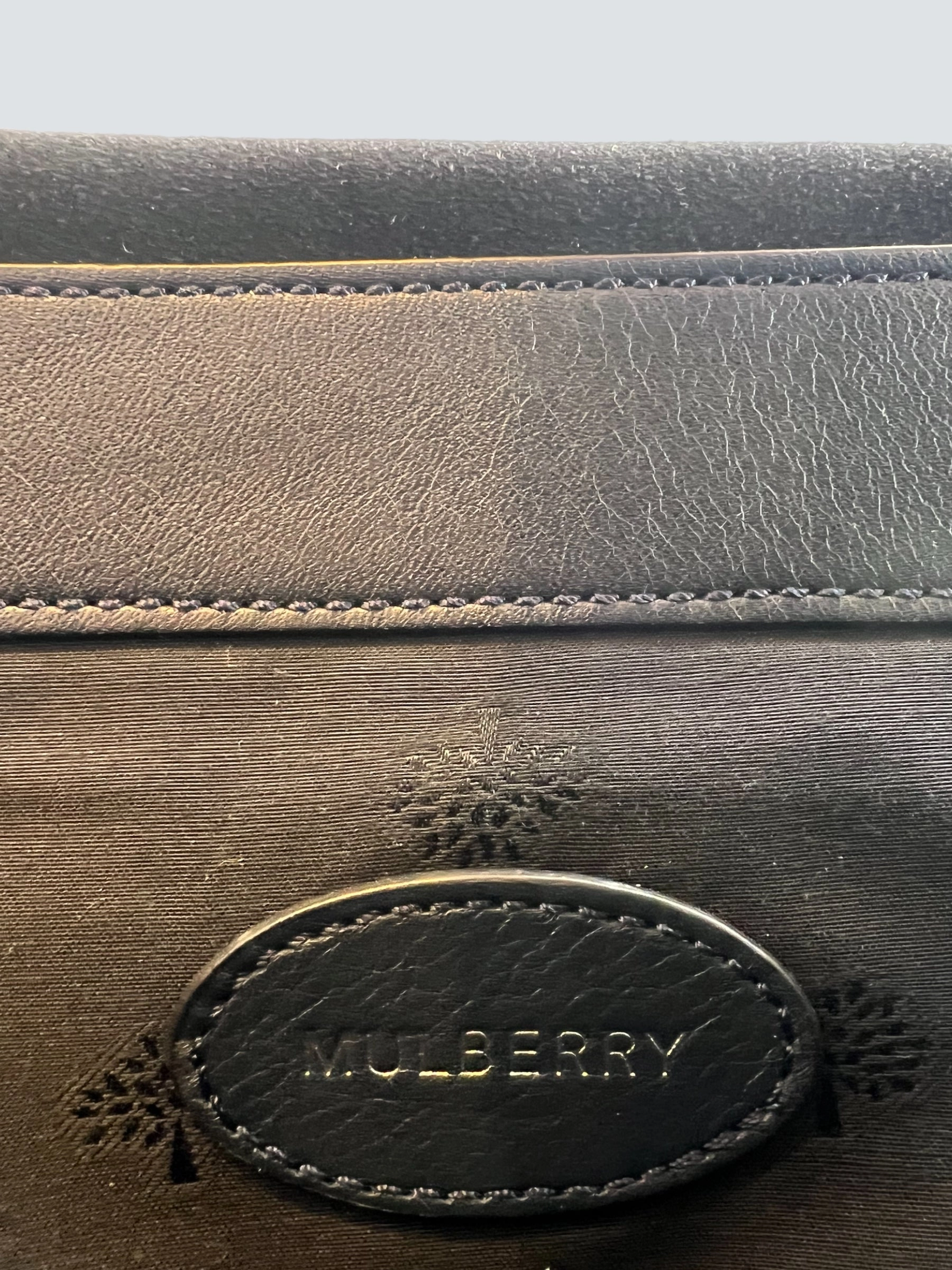 Mulberry Navy Handbag