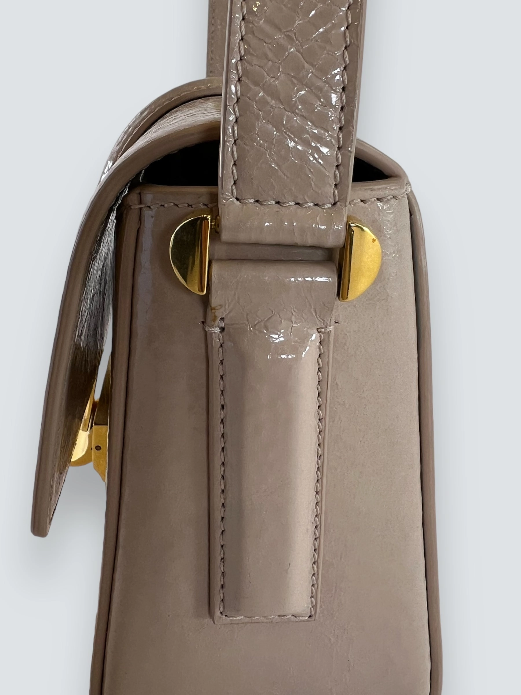 No. 21 Lolita Cream Leather Handbag