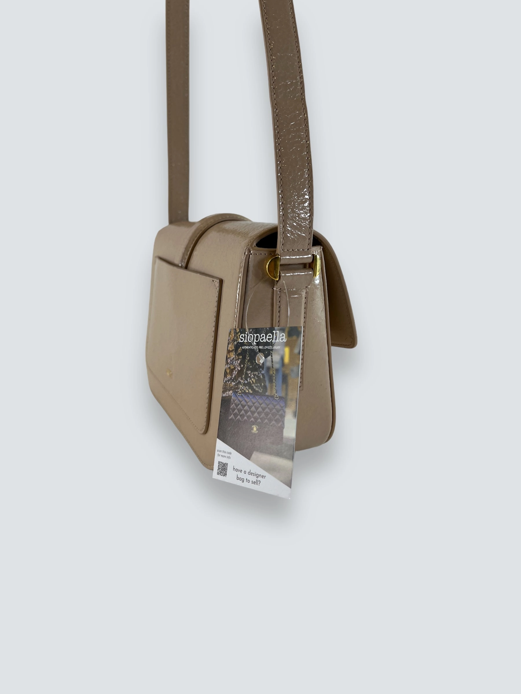 No. 21 Lolita Cream Leather Handbag