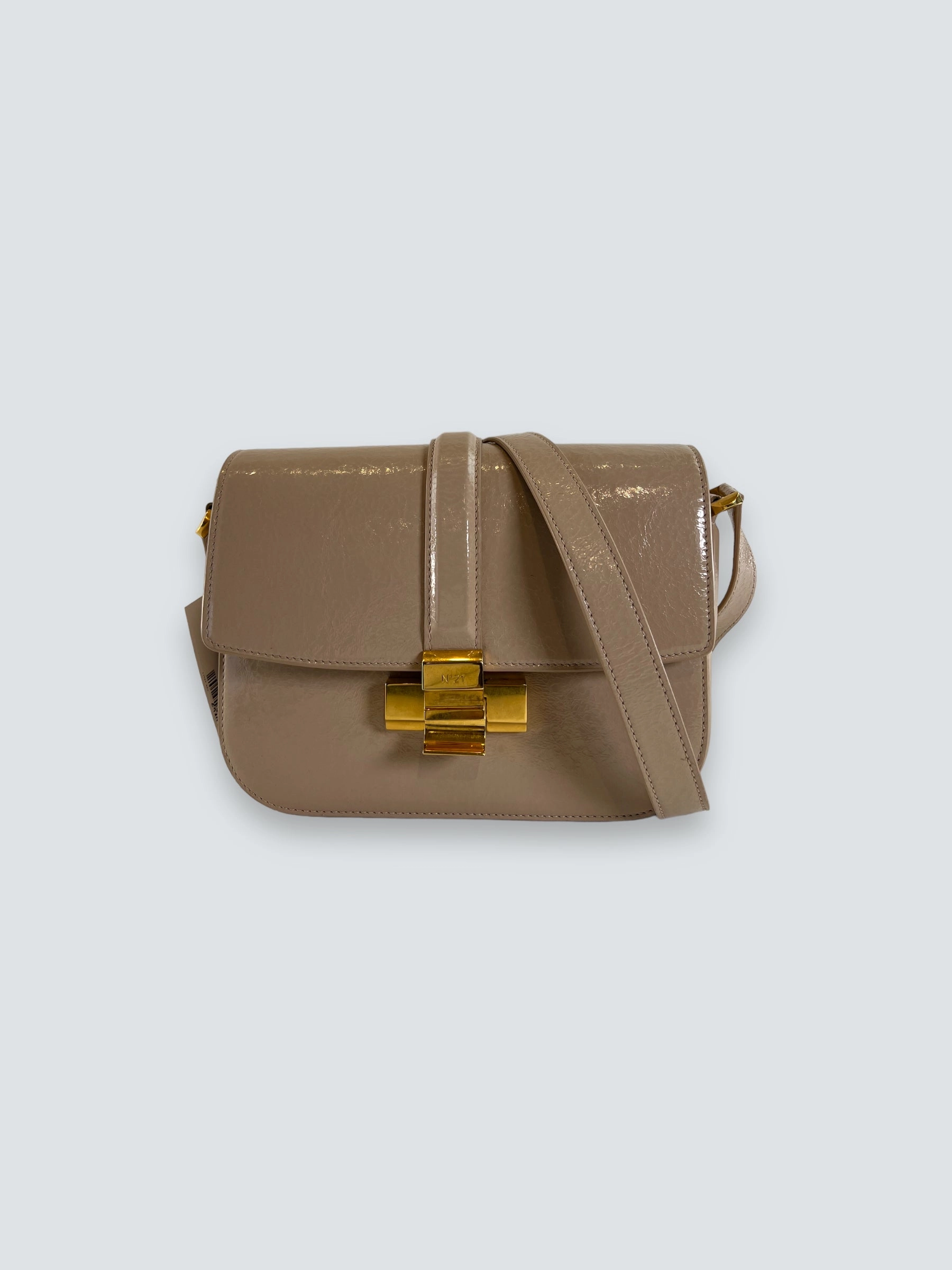 No. 21 Lolita Cream Leather Handbag