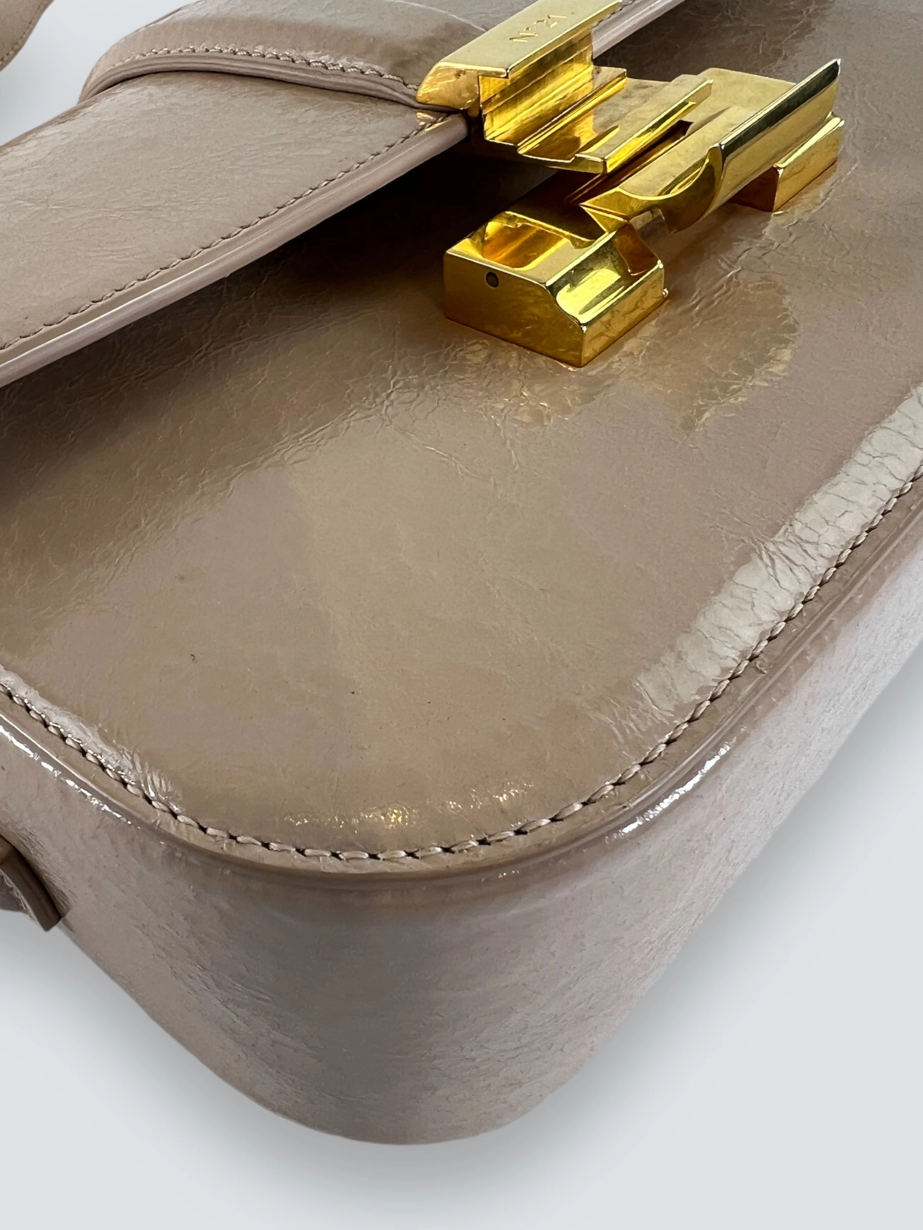 No. 21 Lolita Cream Leather Handbag