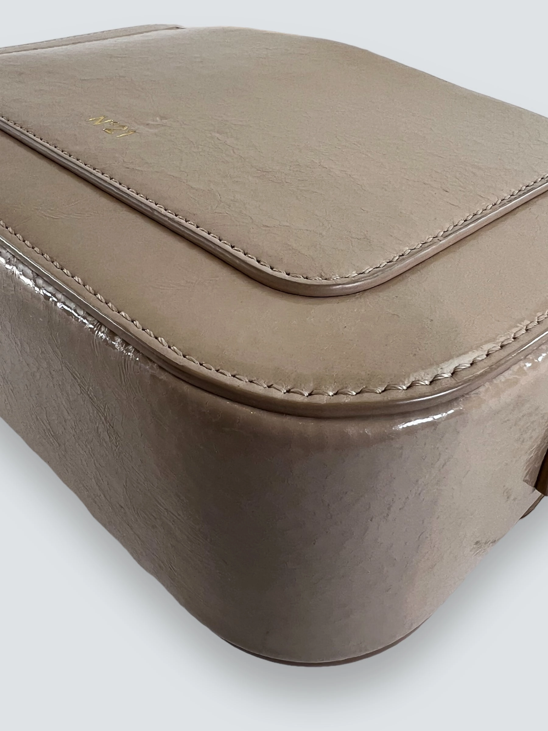 No. 21 Lolita Cream Leather Handbag