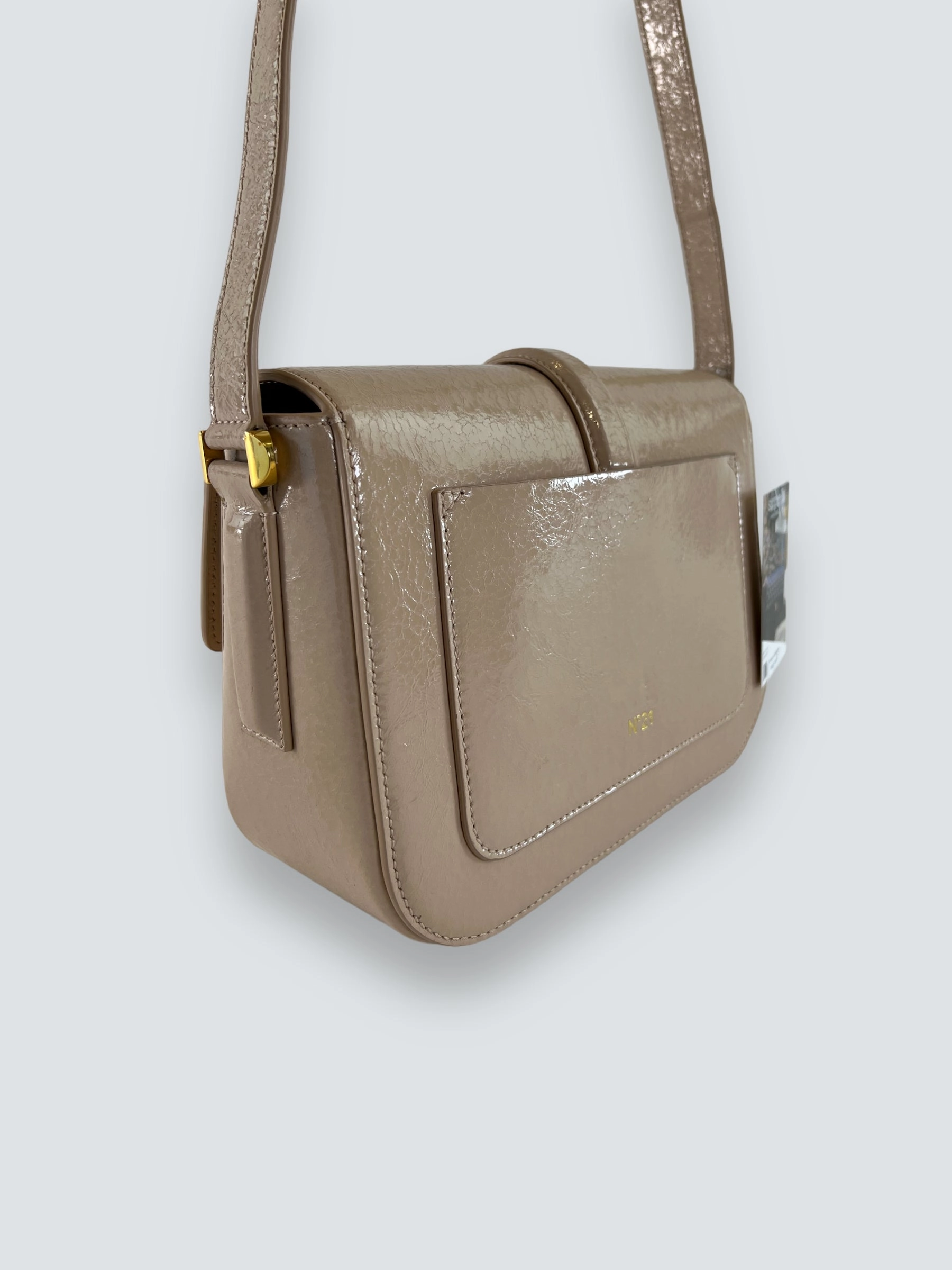 No. 21 Lolita Cream Leather Handbag