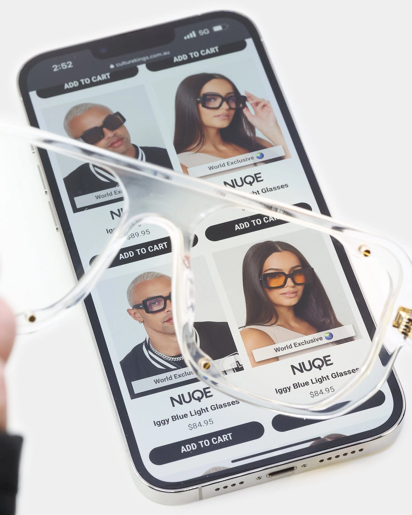 NUQE Enzo Sunglasses Clear/Bluelight