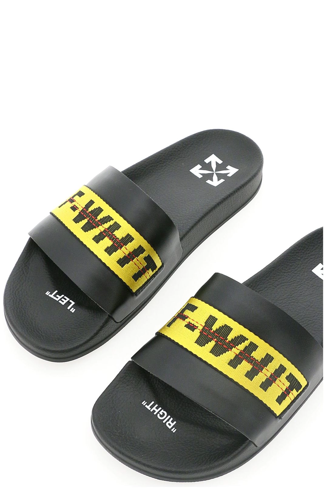 Off-White Industrial Logo Printed Slides