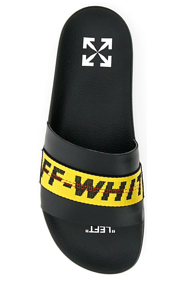 Off-White Industrial Logo Printed Slides