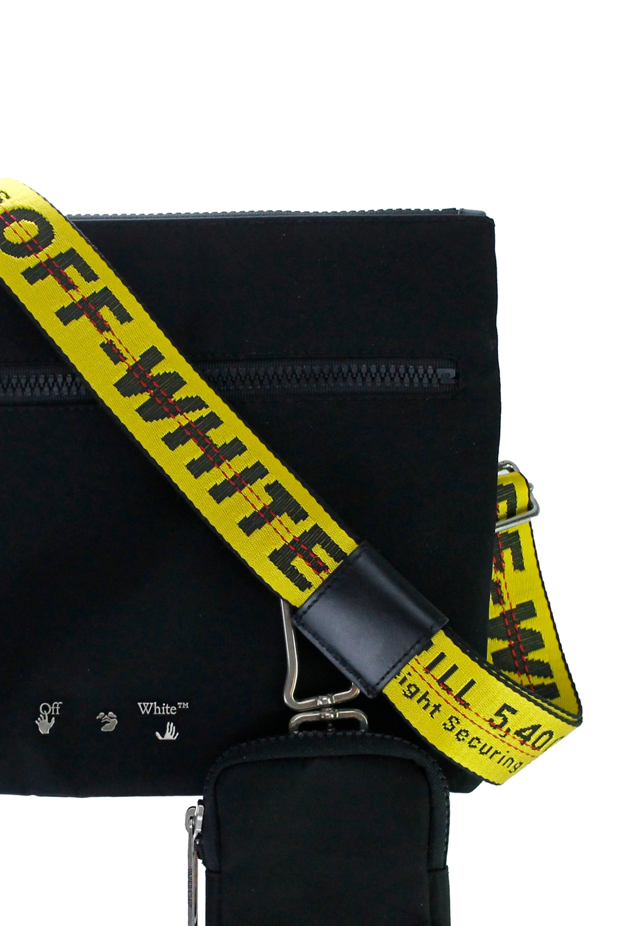 Off-White Industrial-Strap Zipped Messenger Bag