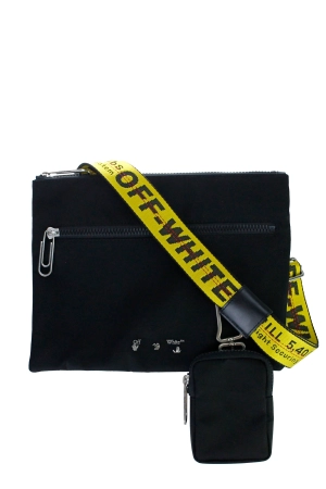 Off-White Industrial-Strap Zipped Messenger Bag
