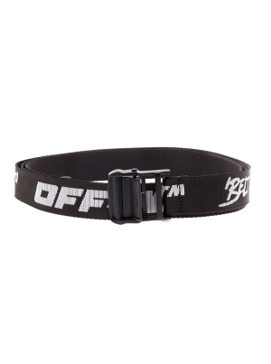 Off-White Quote Motif Logo Intarsia Industrial Belt