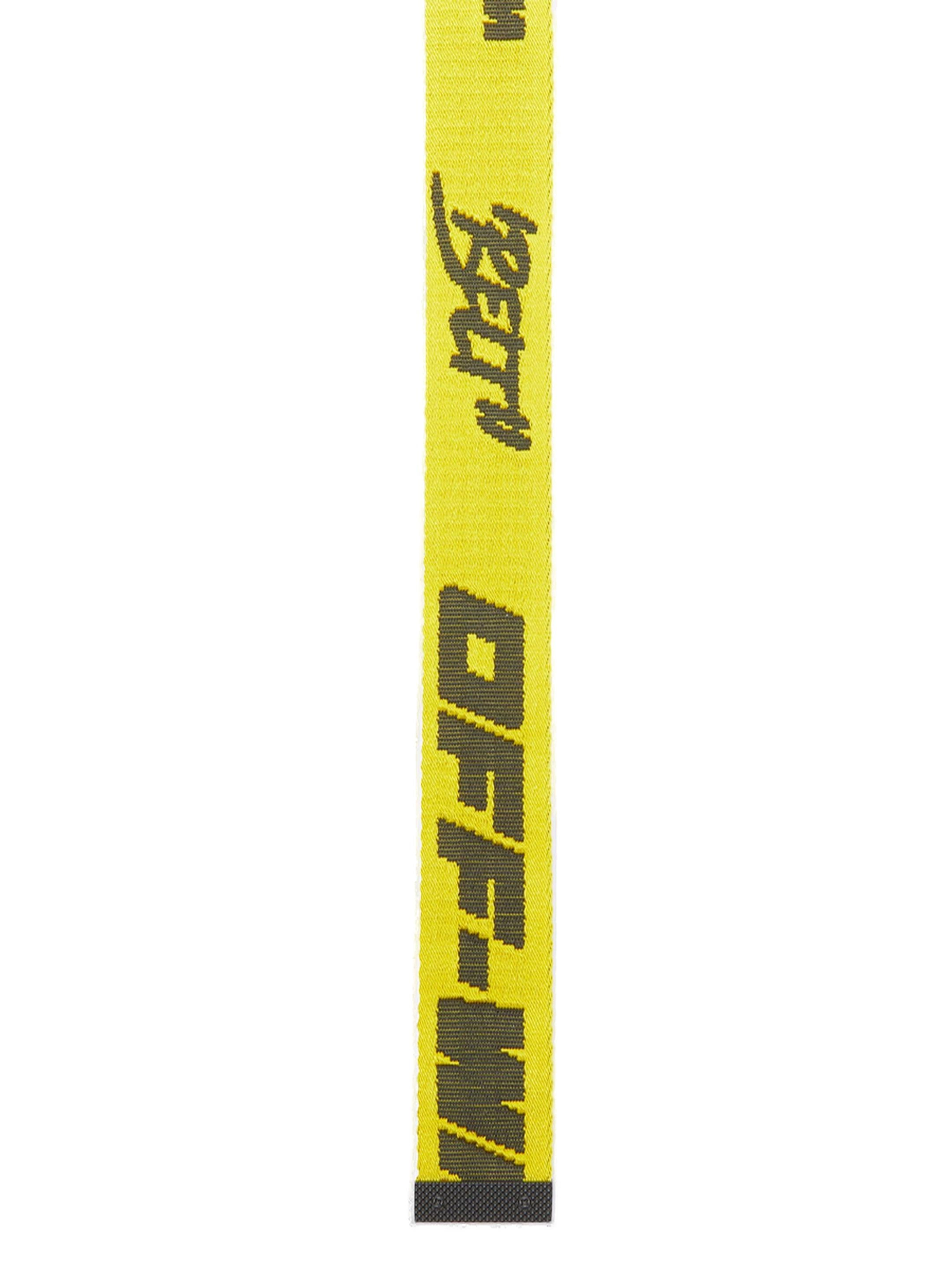 Off-White Quote Motif Logo Intarsia Industrial Belt