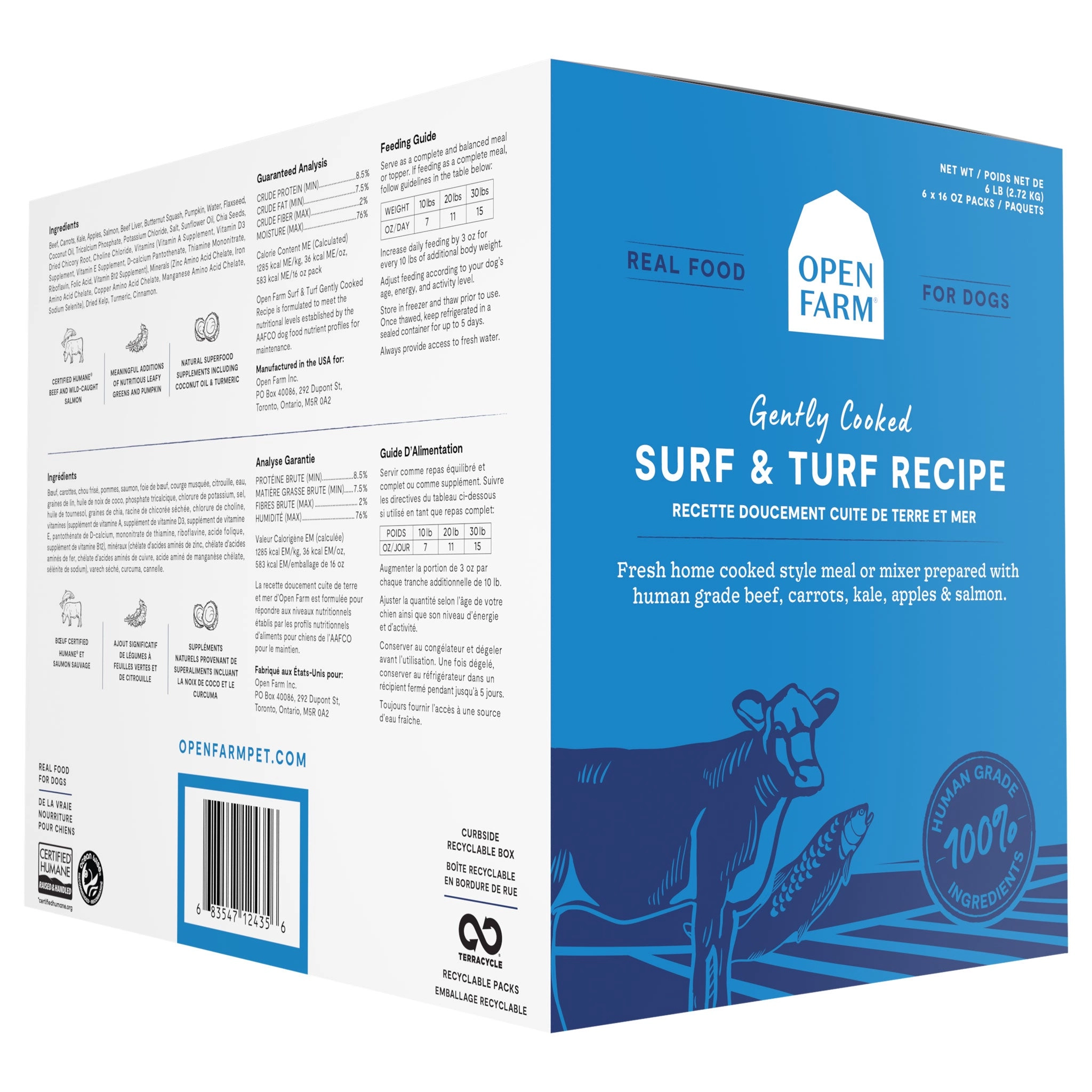 Open Farm Gently Cooked Dog Surf & Turf
