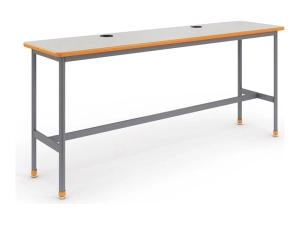 Paragon Chargebar - Standing desk - rectangular - frost - wisdom, purple accents base CHARGEBAR-963042-918PZP