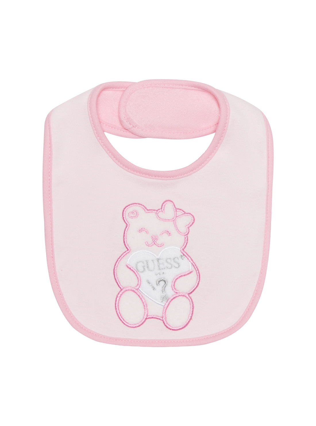 Pink Bear Logo Bib (0-9m)