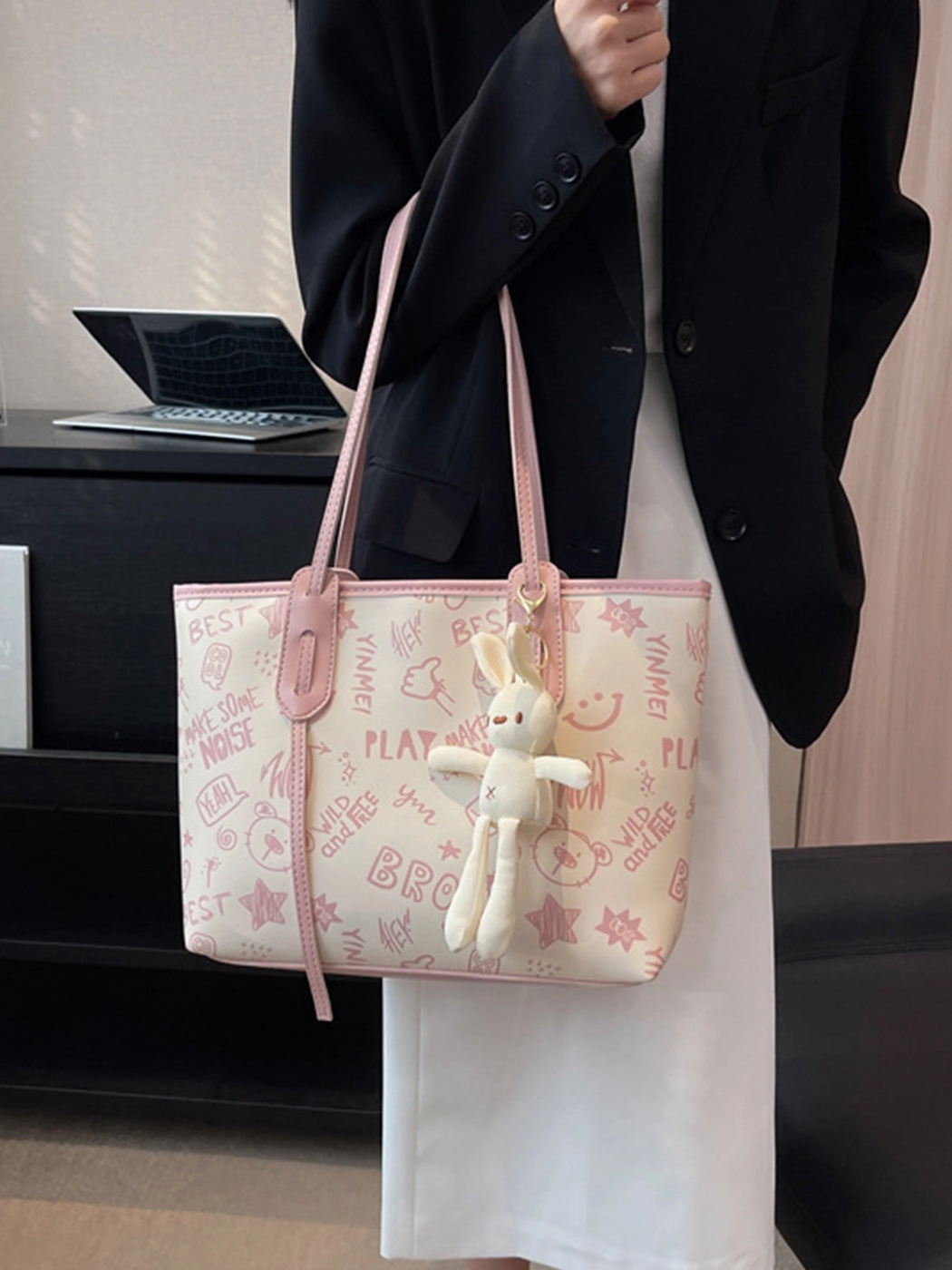 Playful Doodle Tote Bag
