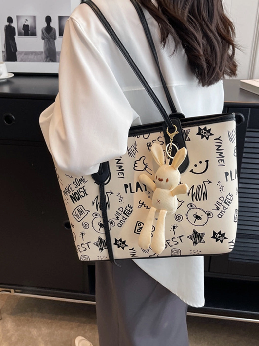 Playful Doodle Tote Bag
