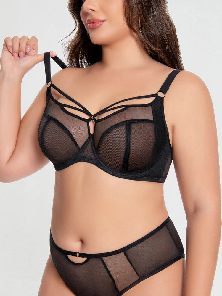 Plus Size Minimizer Bra Set – Flexible Wire Full Coverage