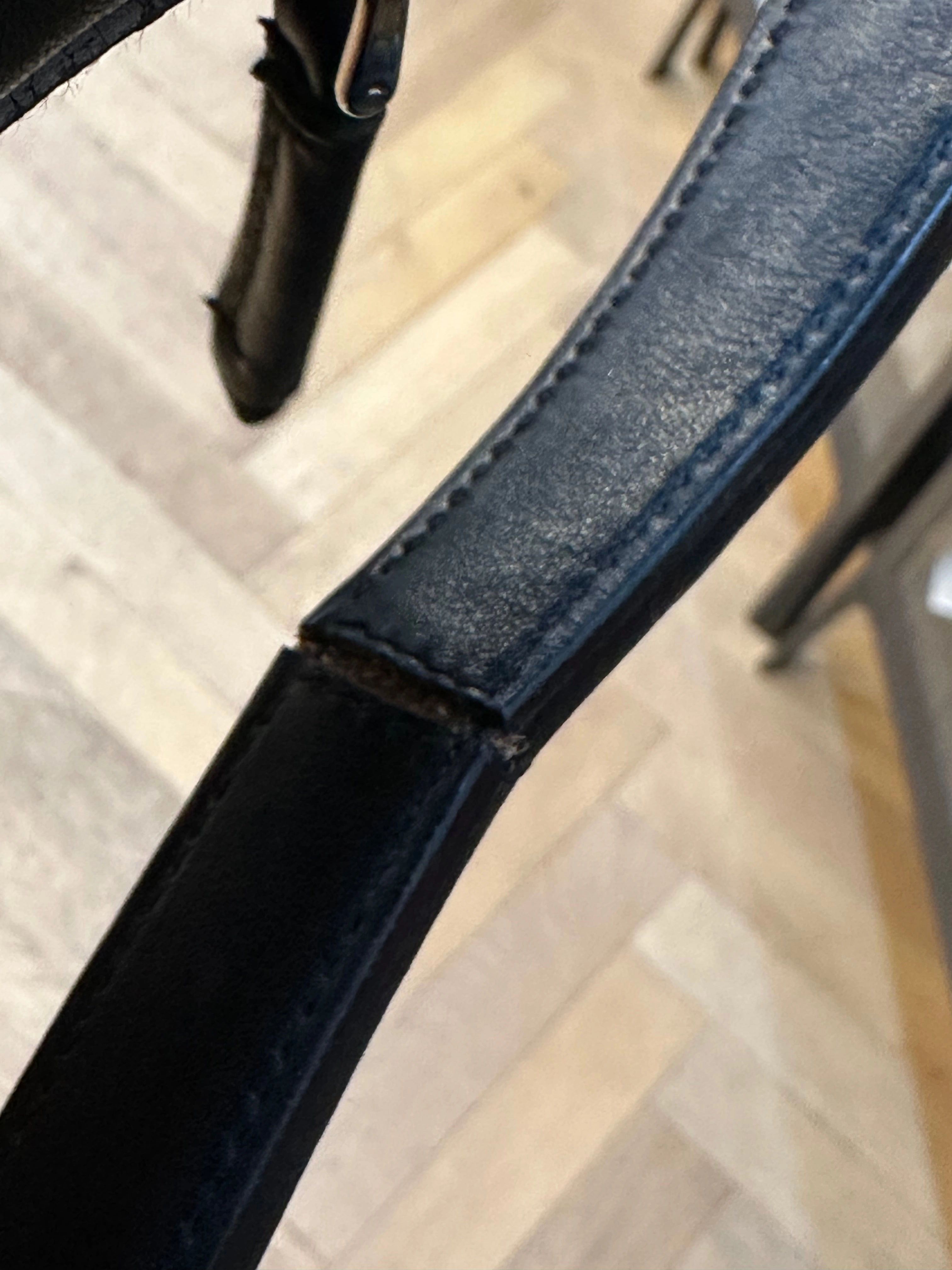 Prada Black Embossed Leather Shoulder Bag