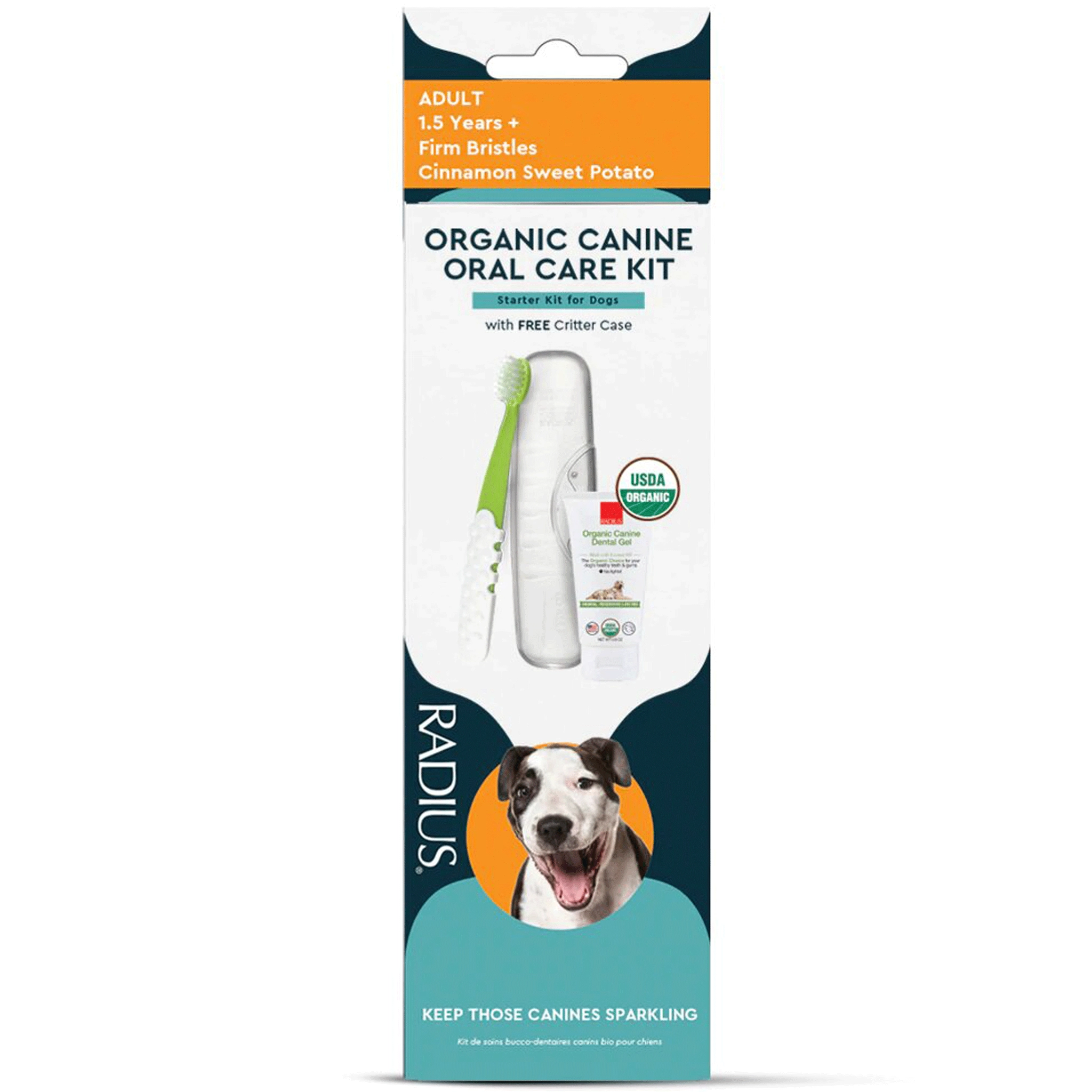 Radius Canine Organic Dental Kit Adult Dog Grooming