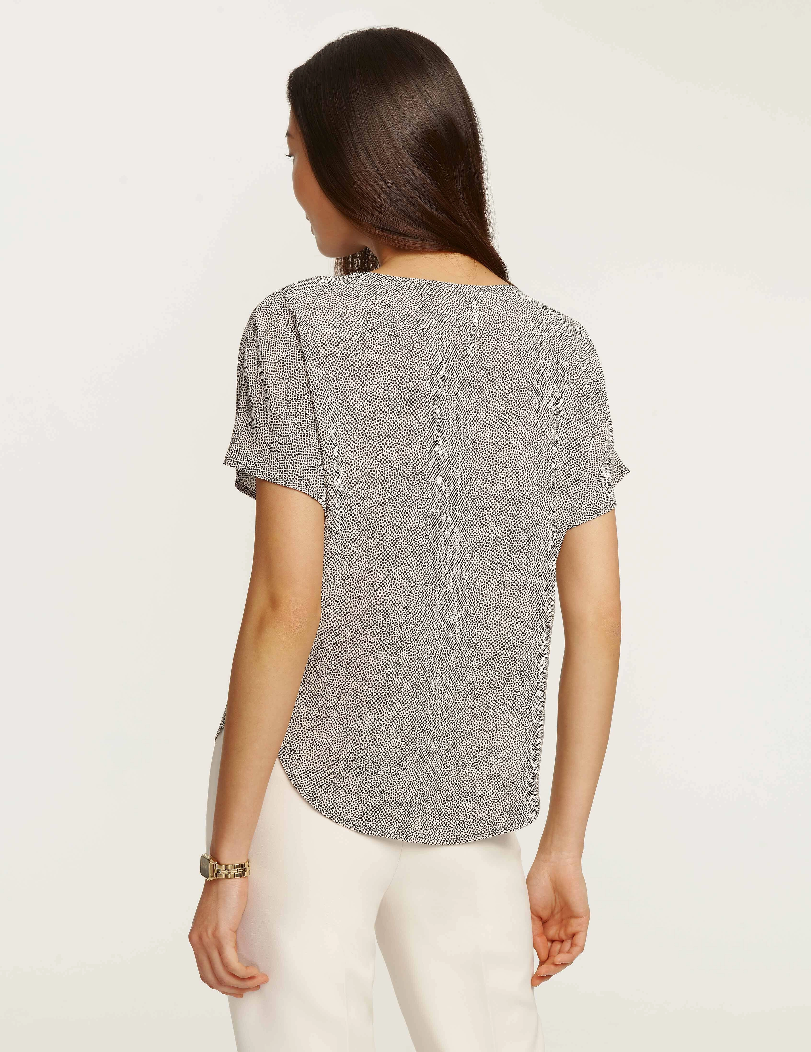 Rambling Mini Dot Bateau Blouse- Sale