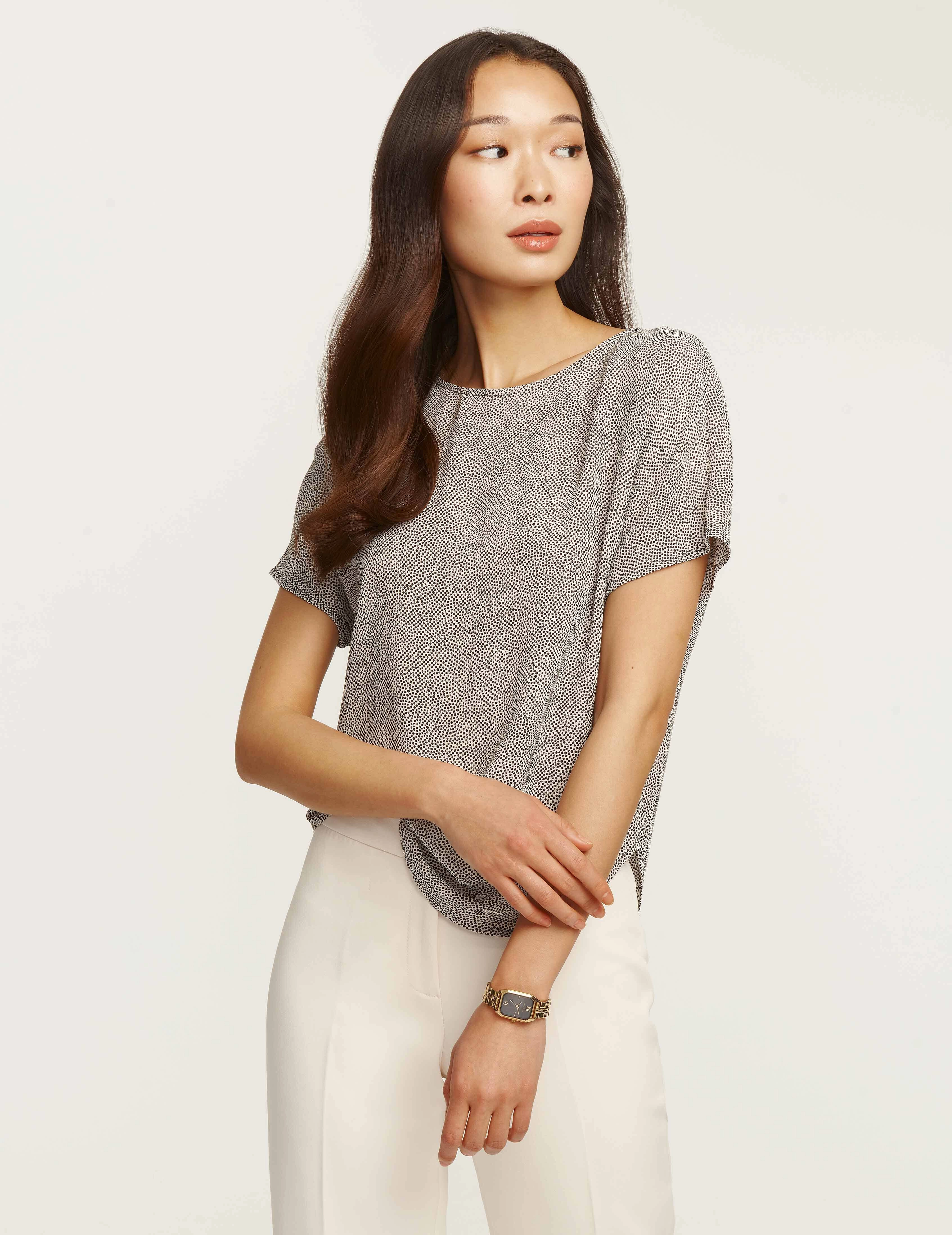 Rambling Mini Dot Bateau Blouse- Sale
