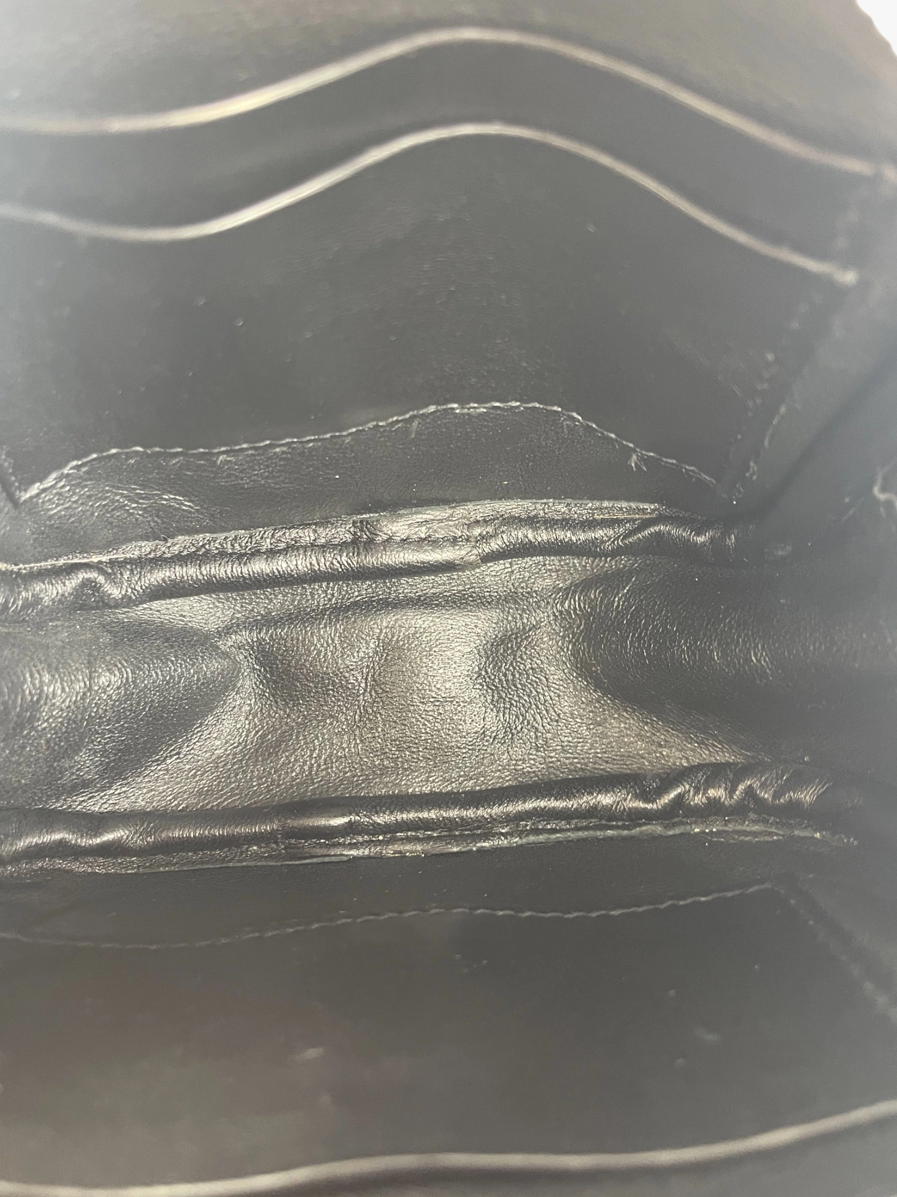 Saint Laurent Grey Croc Effect Leather Mini Crossbody