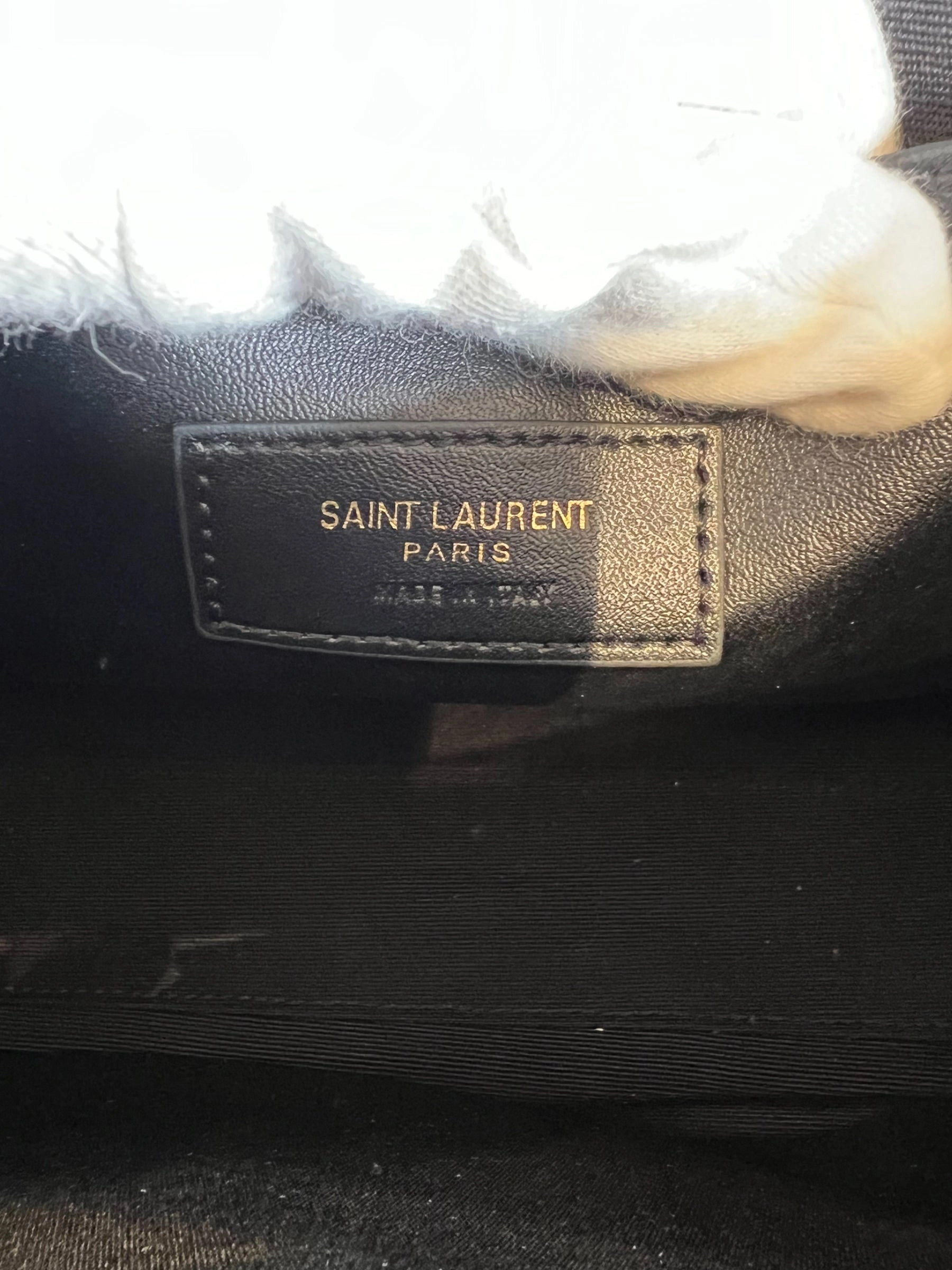 Saint Laurent Small Burgundy Leather Manhattan Box Bag